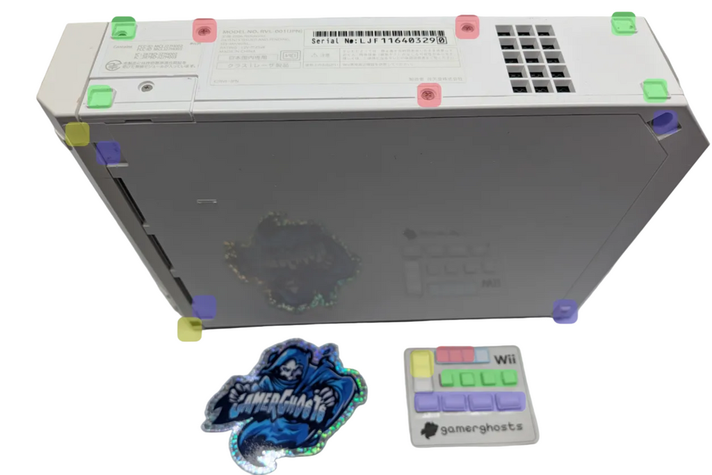 Nintendo Wii Replacement Feet and Screw Cover Stickers