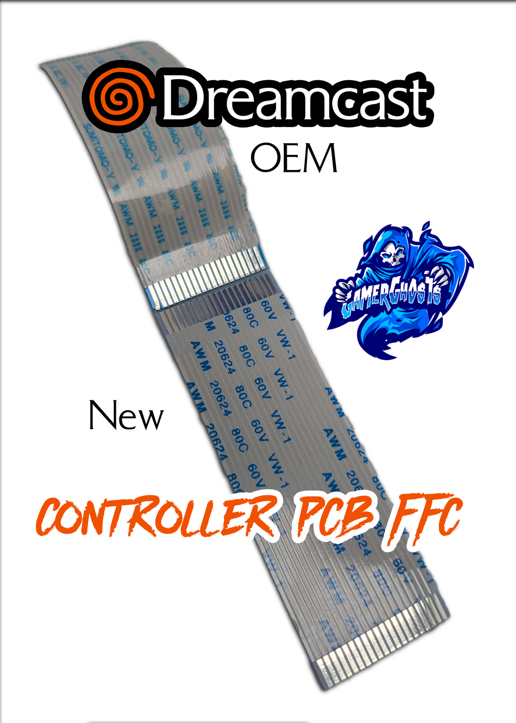 Sega Dreamcast Controller PCB FFC / Flex Cable - VA0 / VA1 / VA2