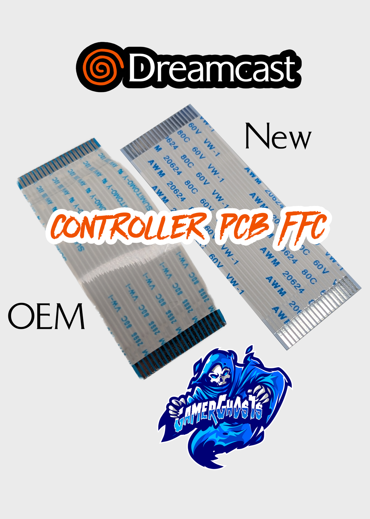 Sega Dreamcast Controller PCB FFC / Flex Cable - VA0 / VA1 / VA2