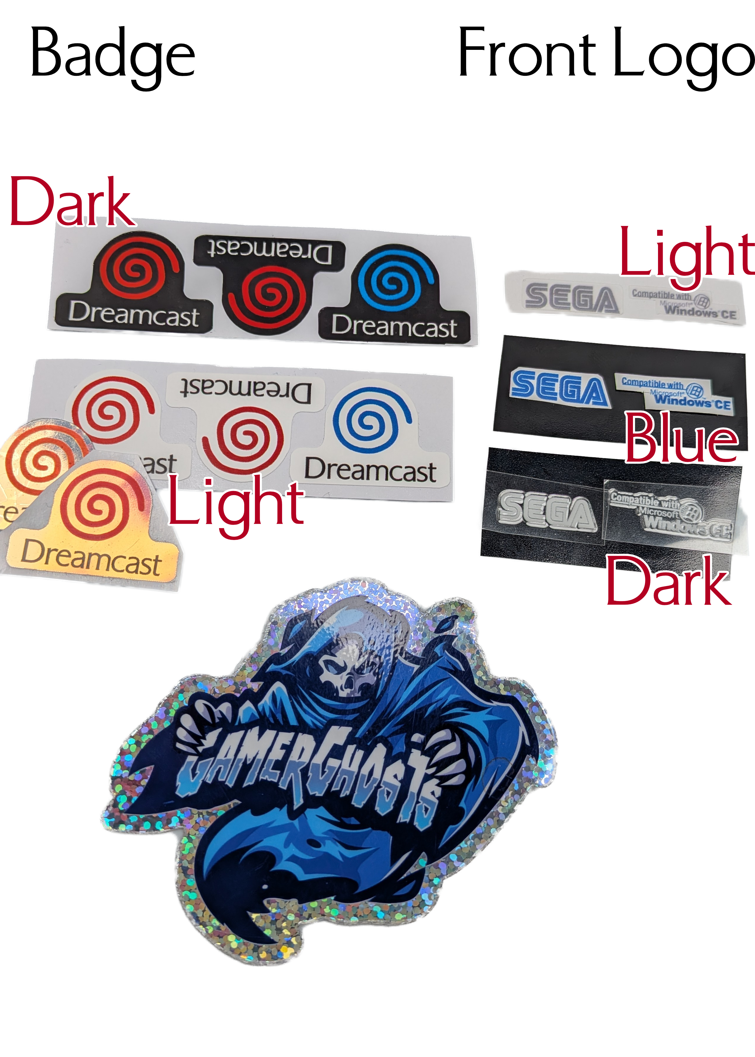 Sega Dreamcast Replacement Labels / Label Set - USA - VA0 VA1 VA2