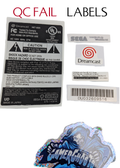 Sega Dreamcast QC FAIL / FLAWED Labels / Label Set