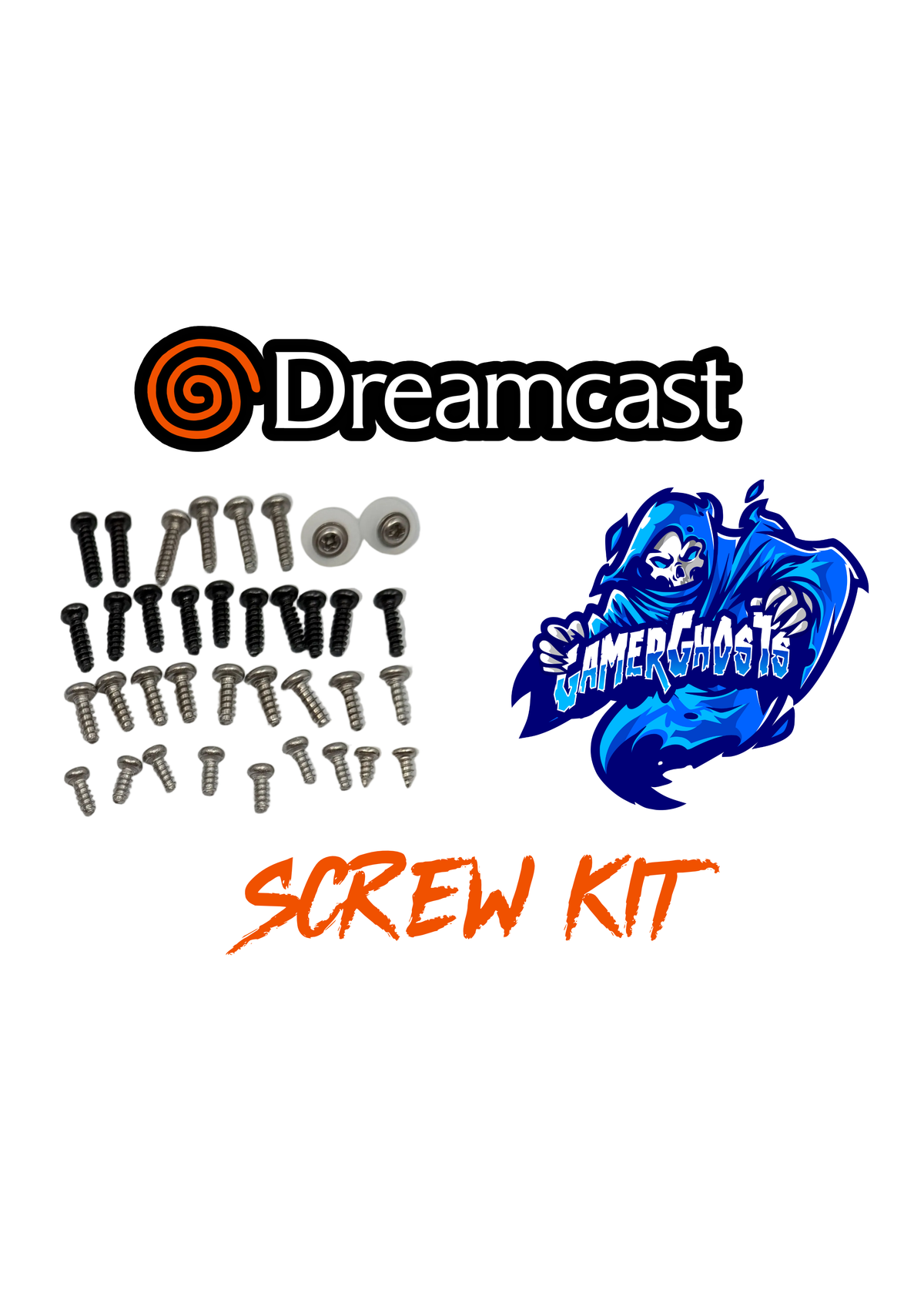 Sega Dreamcast - Complete New Screw Set / Kit