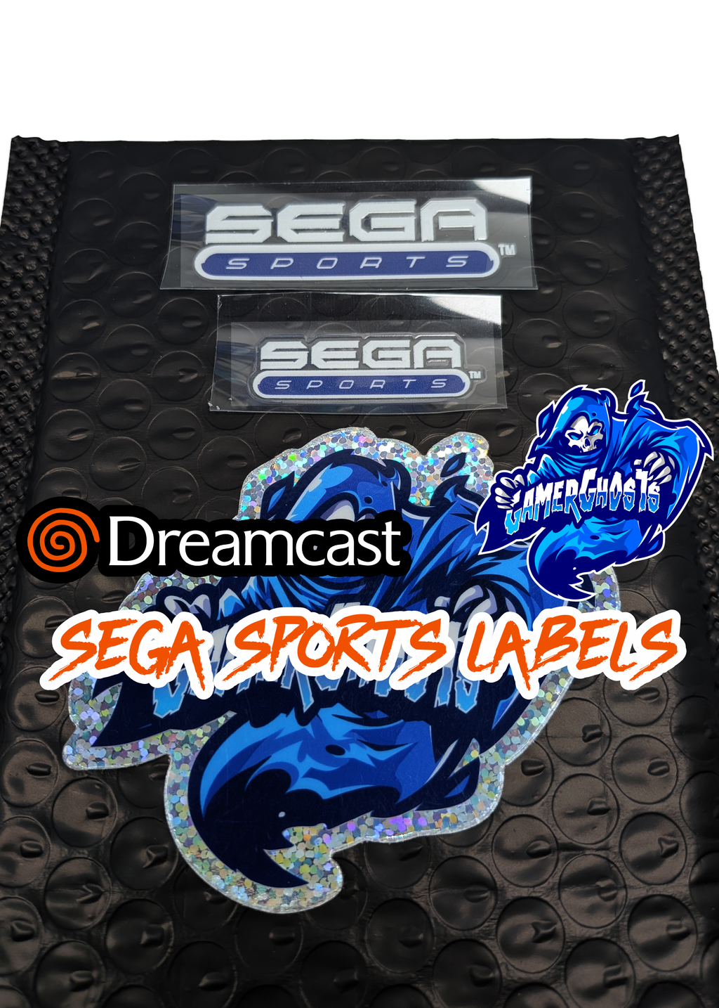 Sega Sports Dreamcast Console and Controller Labels / Decals
