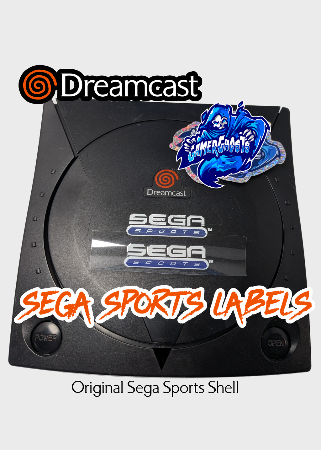 Sega Sports Dreamcast Console and Controller Labels / Decals