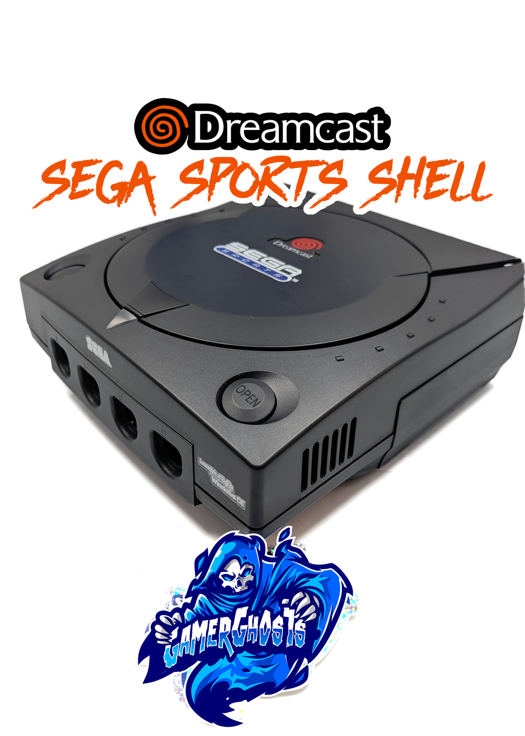 Sega Sports Dreamcast Shell - New Replacement with all Labels