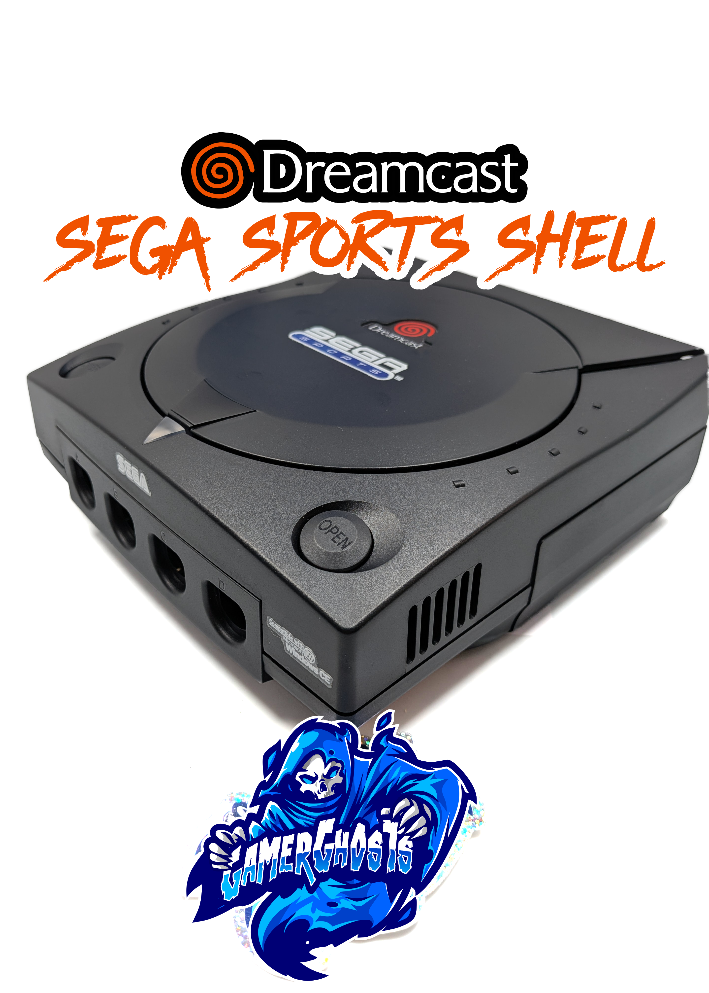 Sega Sports Dreamcast Shell - New Replacement with all Labels