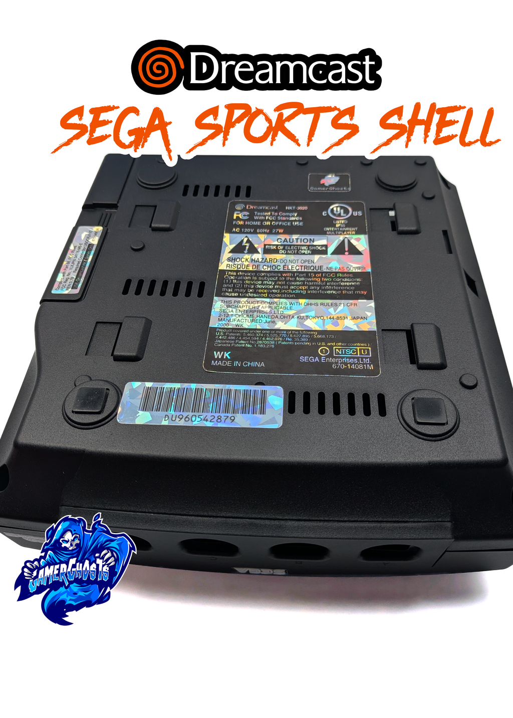 Sega Sports Dreamcast Shell - New Replacement with all Labels