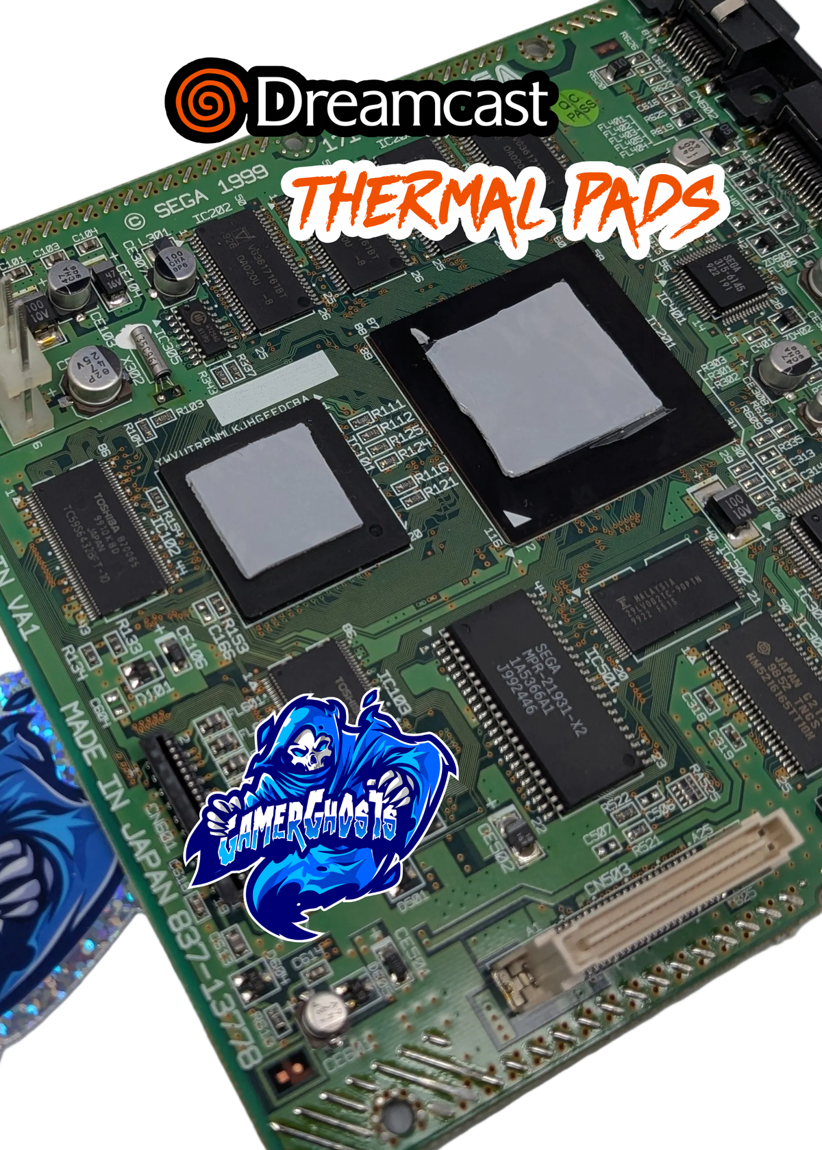 Sega Dreamcast Thermal Pad / Pads Set - High Thermal Conductivity