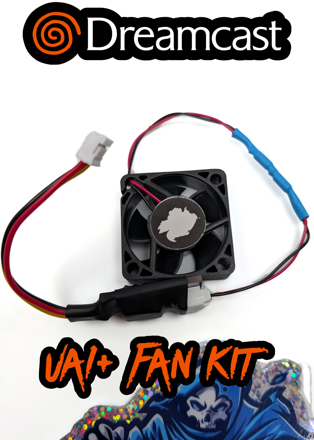 Sega Dreamcast VA1 / VA2 New Replacement Fan + PCB - Silent and High Flow