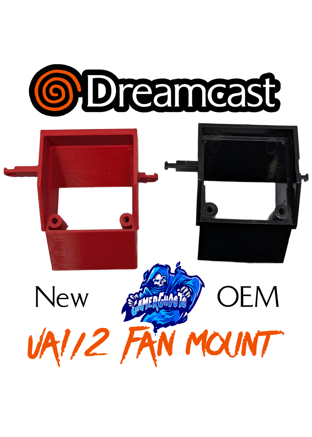 Sega Dreamcast VA1 / VA2.1 Fan Mount / Shroud