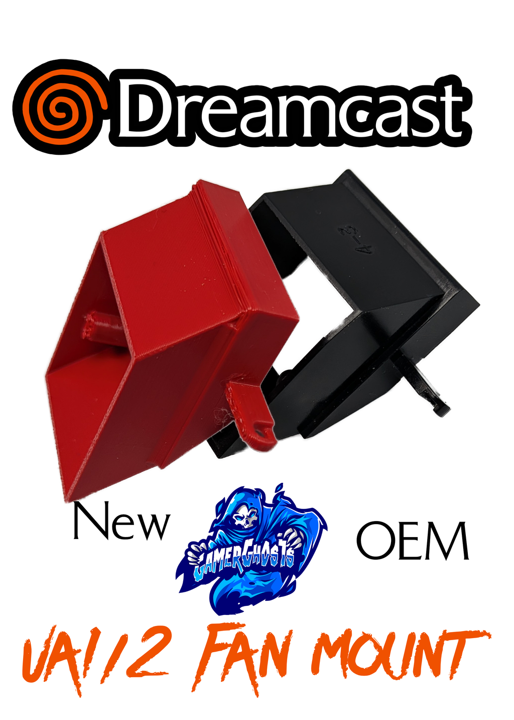 Sega Dreamcast VA1 / VA2.1 Fan Mount / Shroud