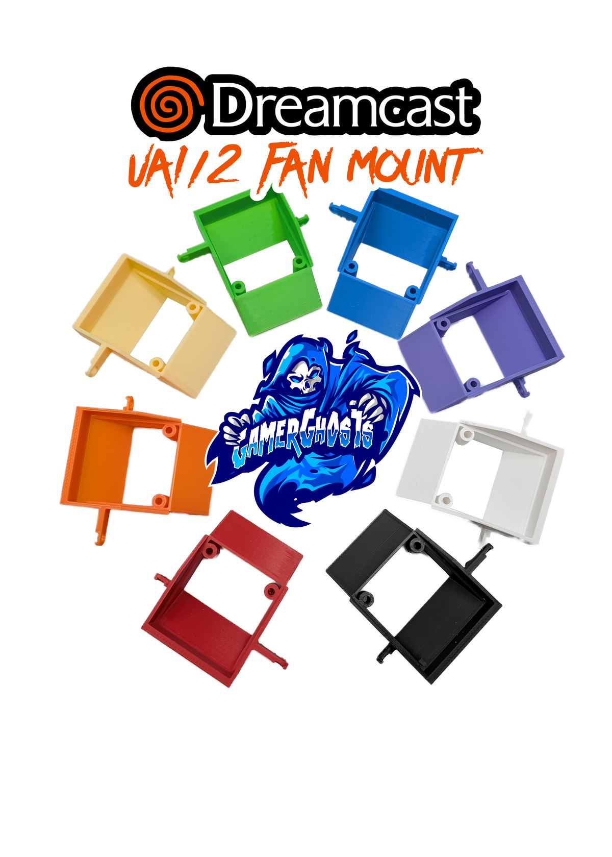 Sega Dreamcast VA1 / VA2.1 Fan Mount / Shroud