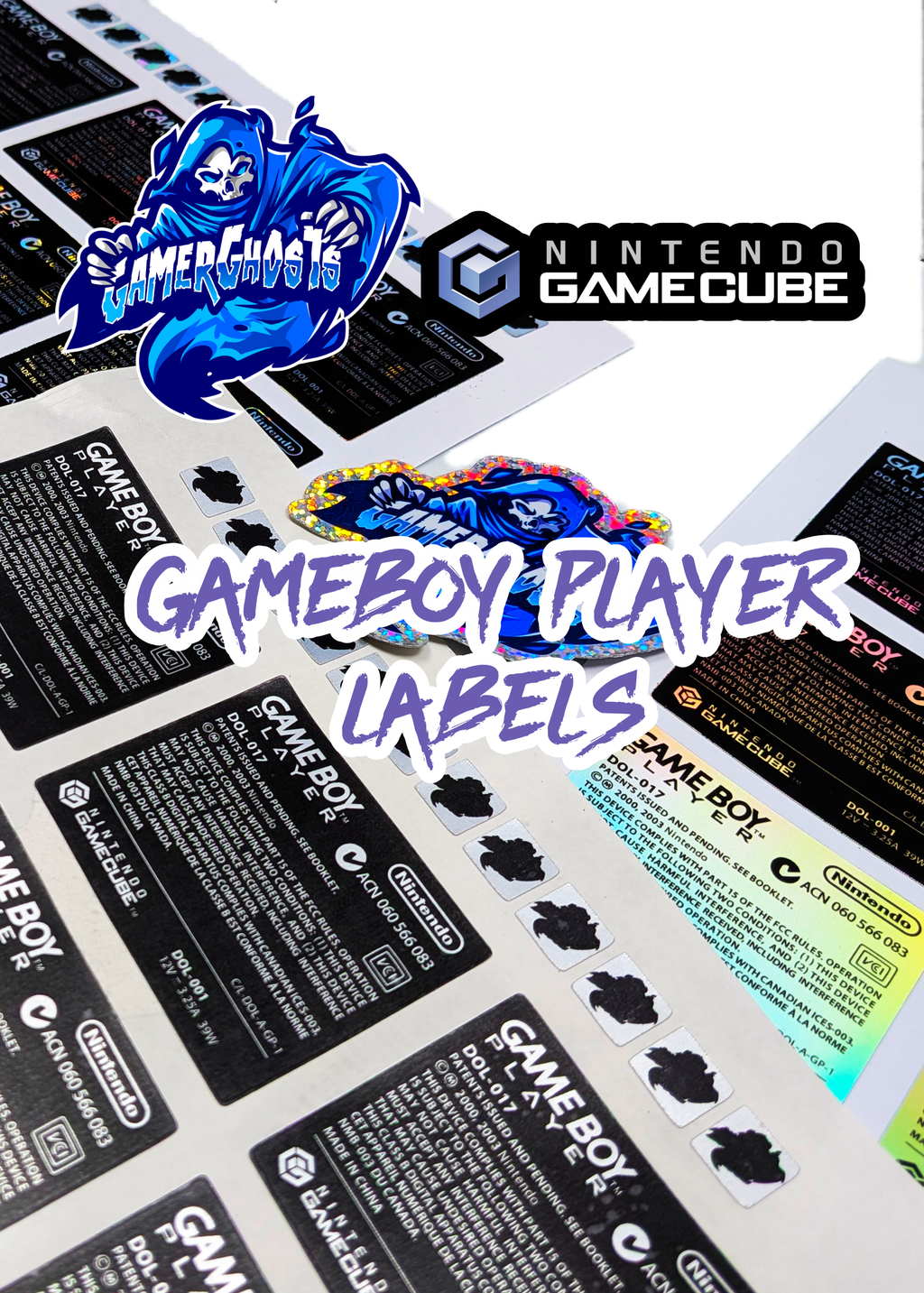 Nintendo GameCube Gameboy Player Label / Decal / Sticker