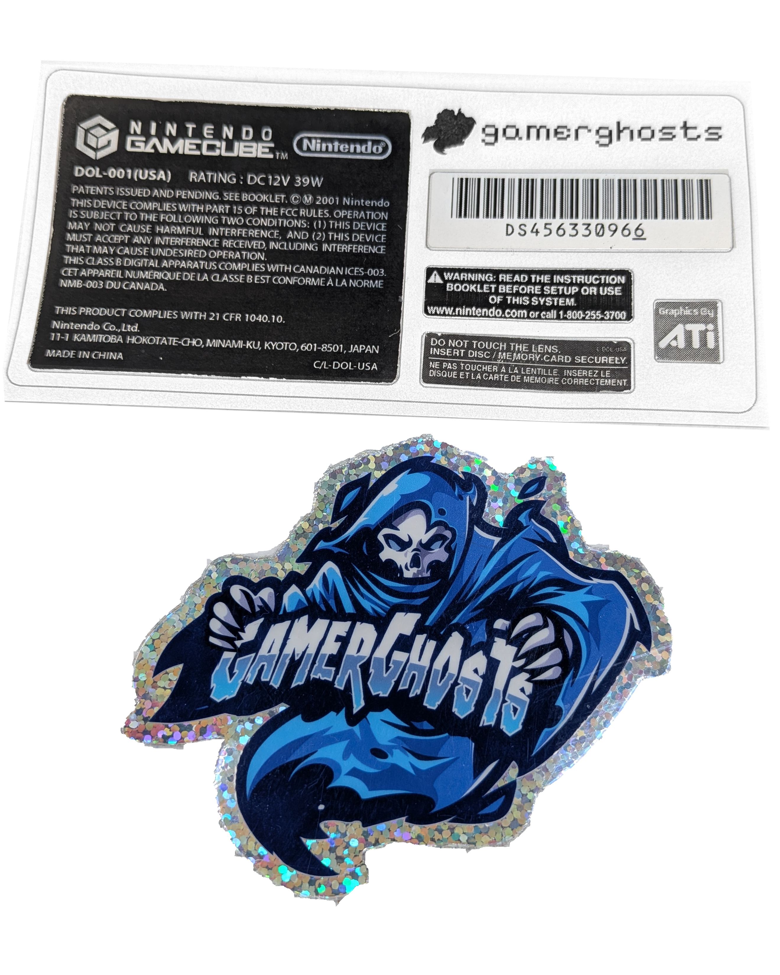 Nintendo GameCube Console Labels / Sticker Set