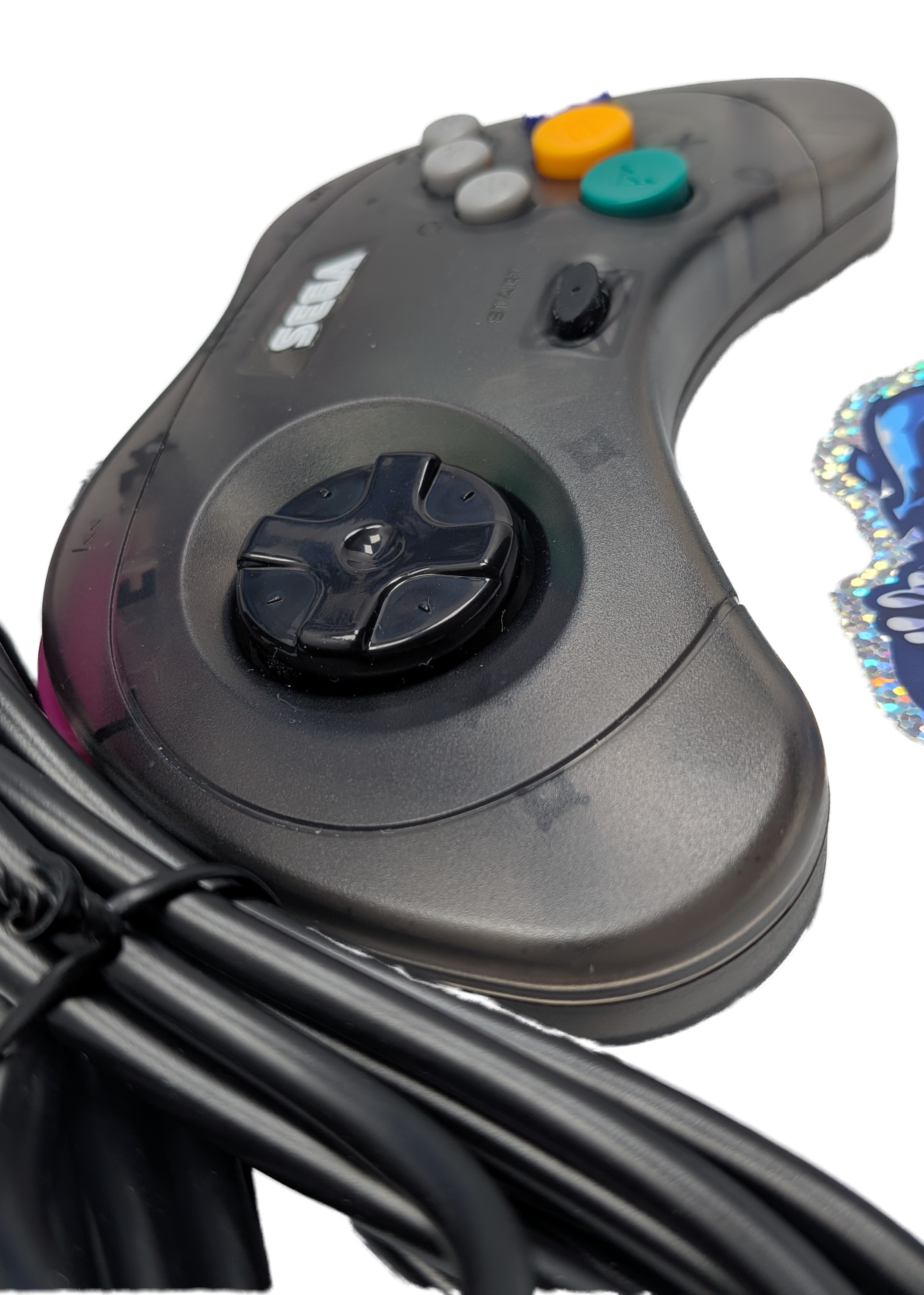 Sega Saturn Controller - Transparent Black - Cool Pad - Third Party