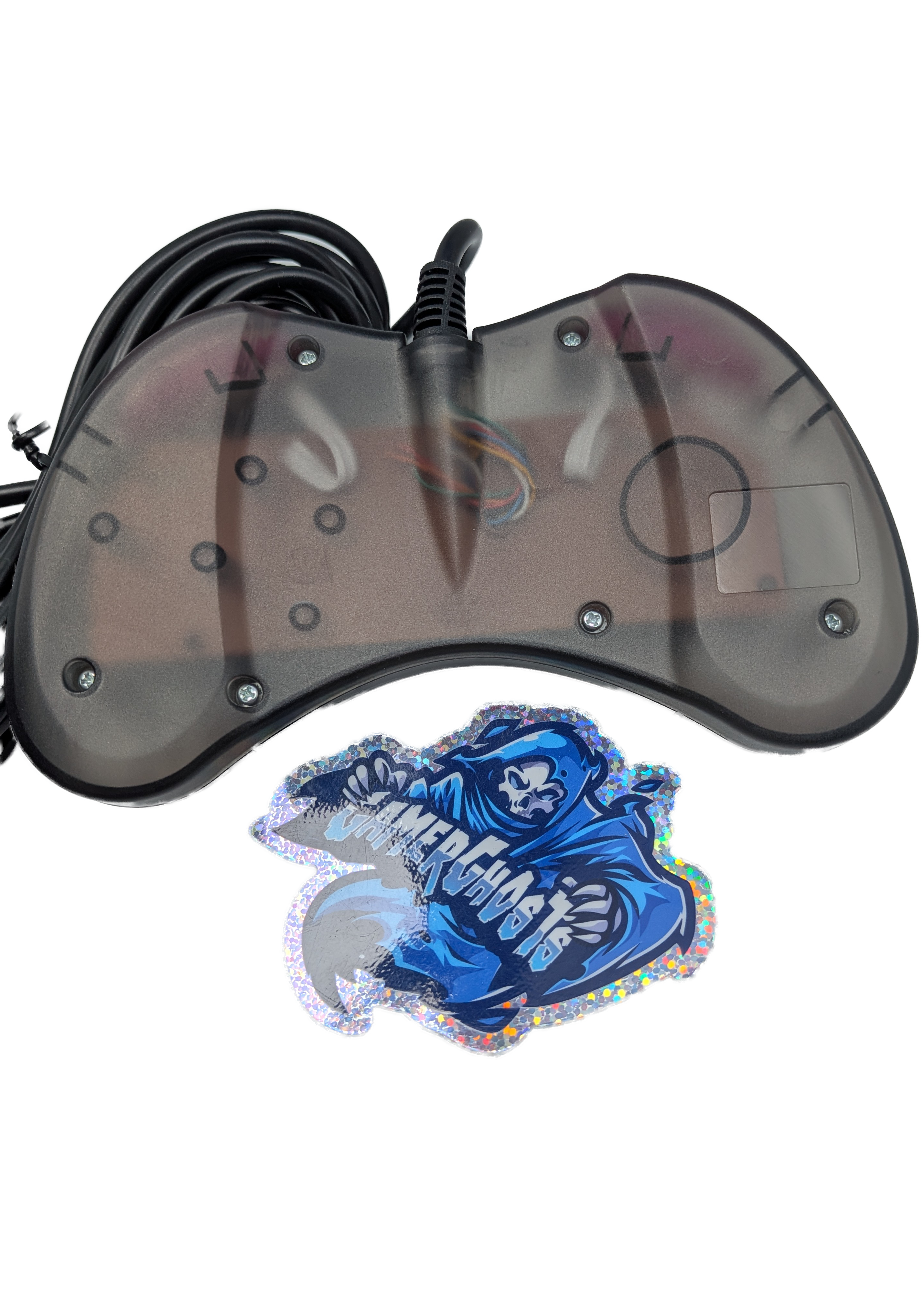 Sega Saturn Controller - Transparent Black - Cool Pad - Third Party