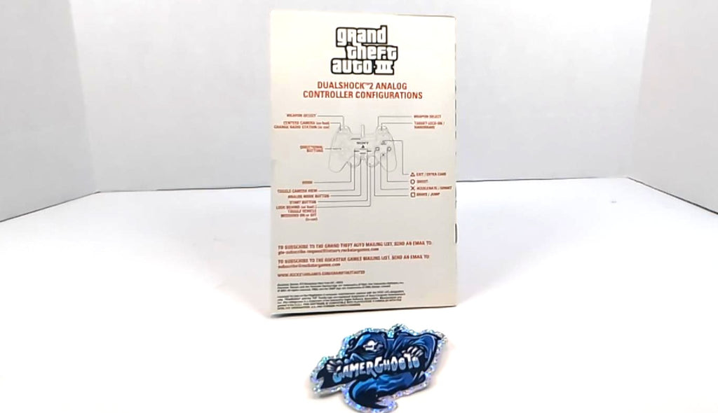 Grand Theft Auto III 3 [PlayStation 2] - (Case + Manual Only)