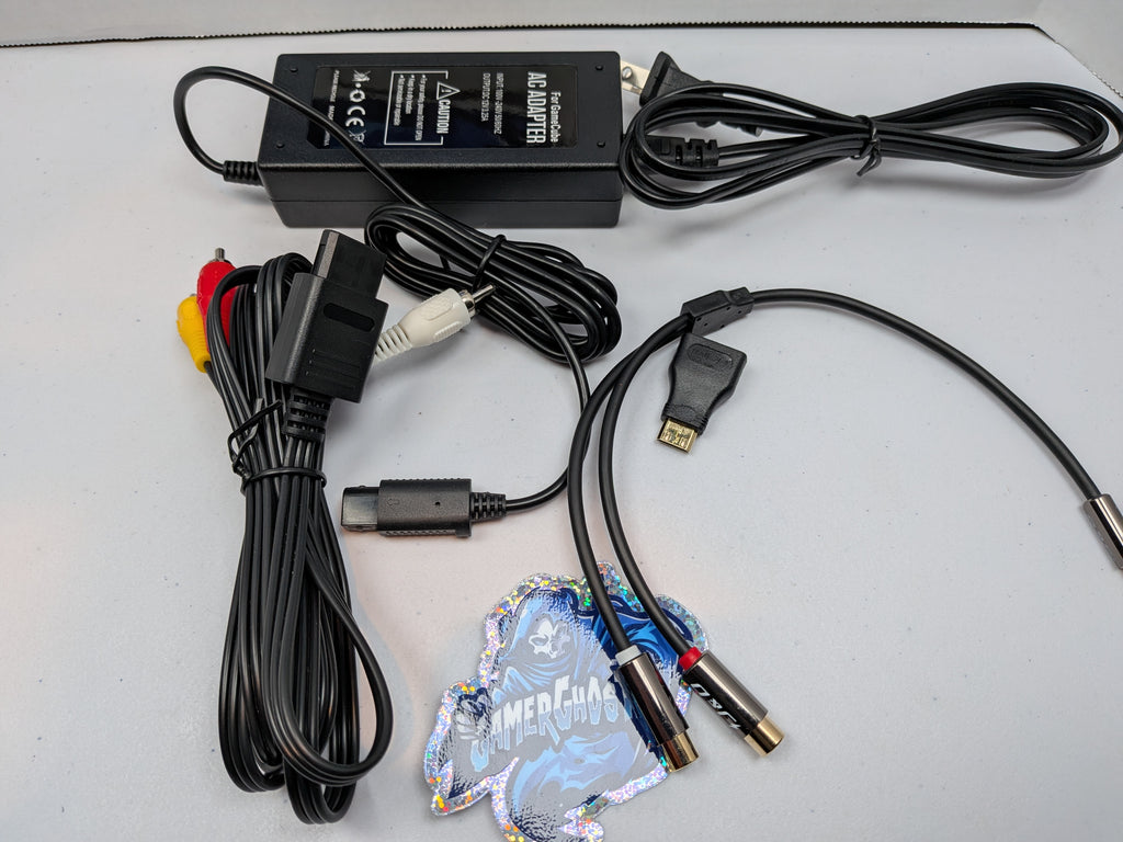 Nintendo Gamecube + GB Player - Spice / Orange - HDMI + Fan Mod + KunaiGC IPL + Drive Delete + RGB LEDs (Copy)