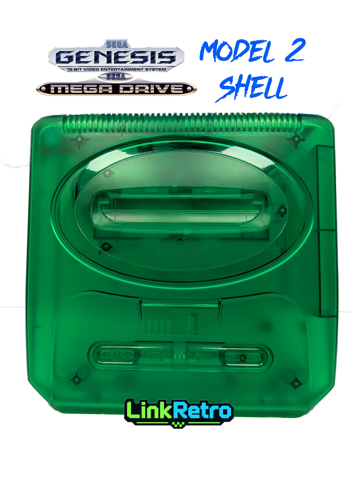 LinkRetro Sega Genesis / Mega Drive 2 Replacement Shell