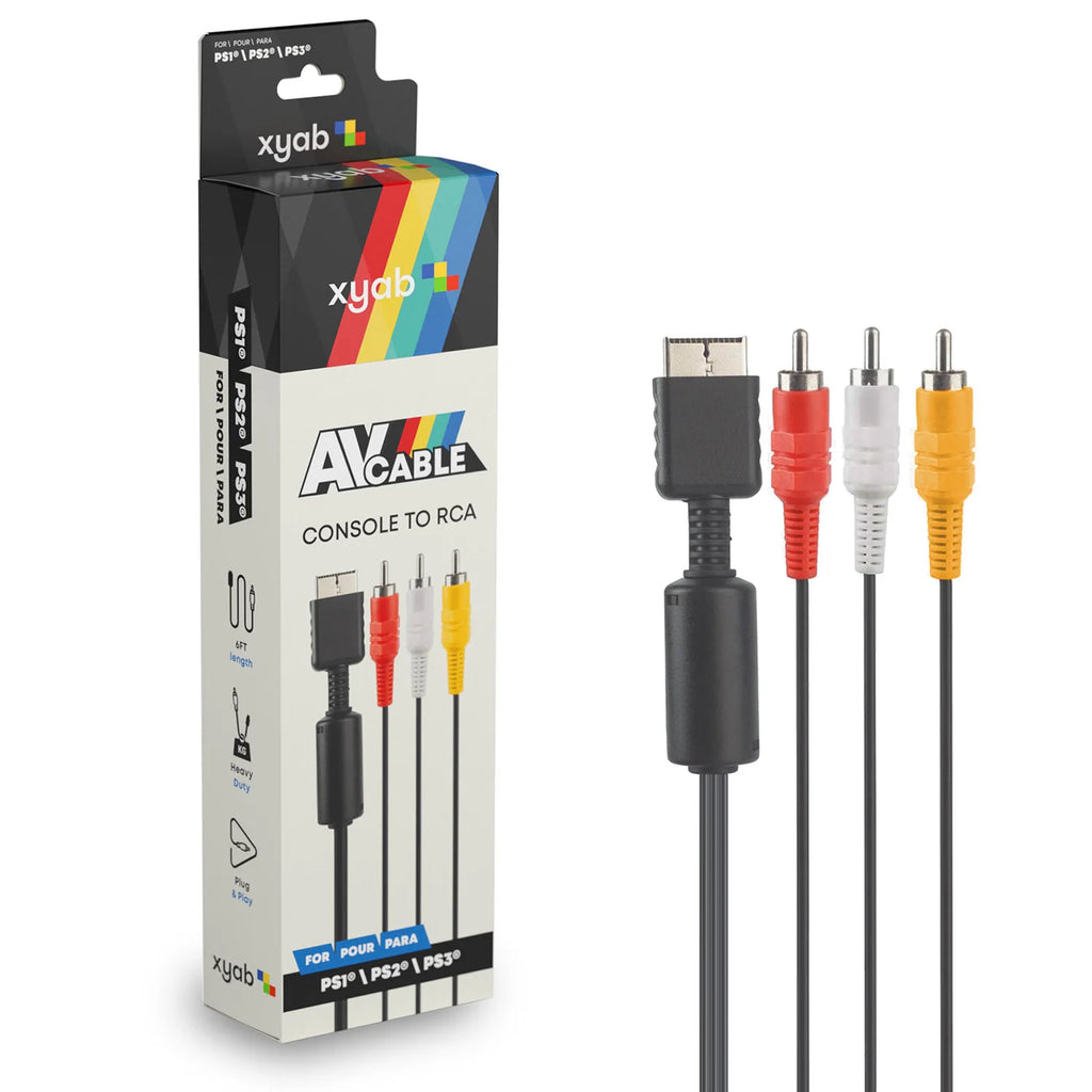 Sony PS1 / PS2 / PS2 Standard AV Cables (XYAB)