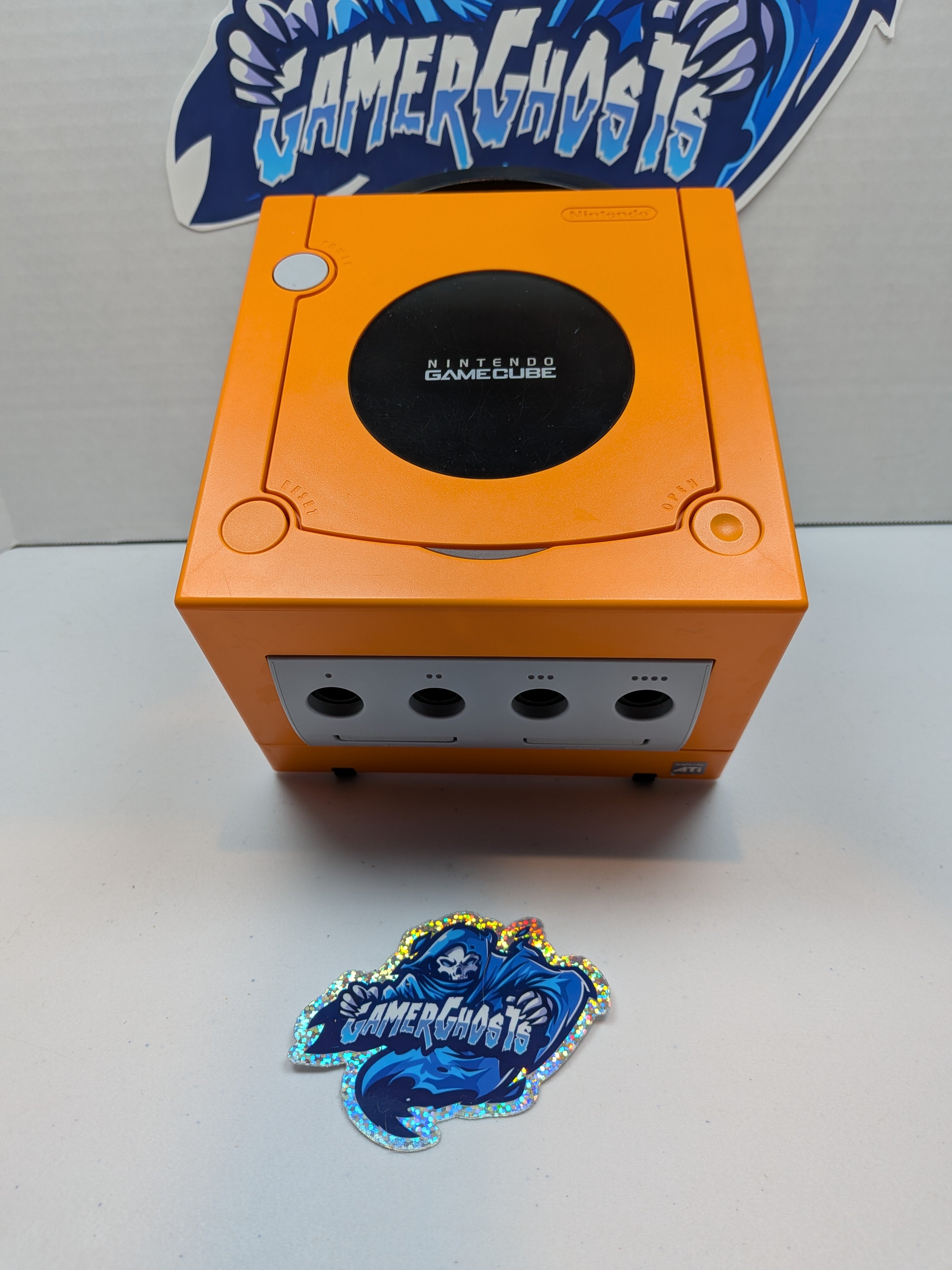Nintendo Gamecube - Spice Orange - Noctua Fan Mod + PicoBoot Drive Delete + RGB LEDs