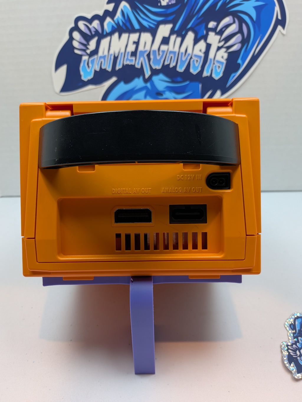 Nintendo Gamecube - Spice Orange - Noctua Fan Mod + PicoBoot Drive Delete + RGB LEDs