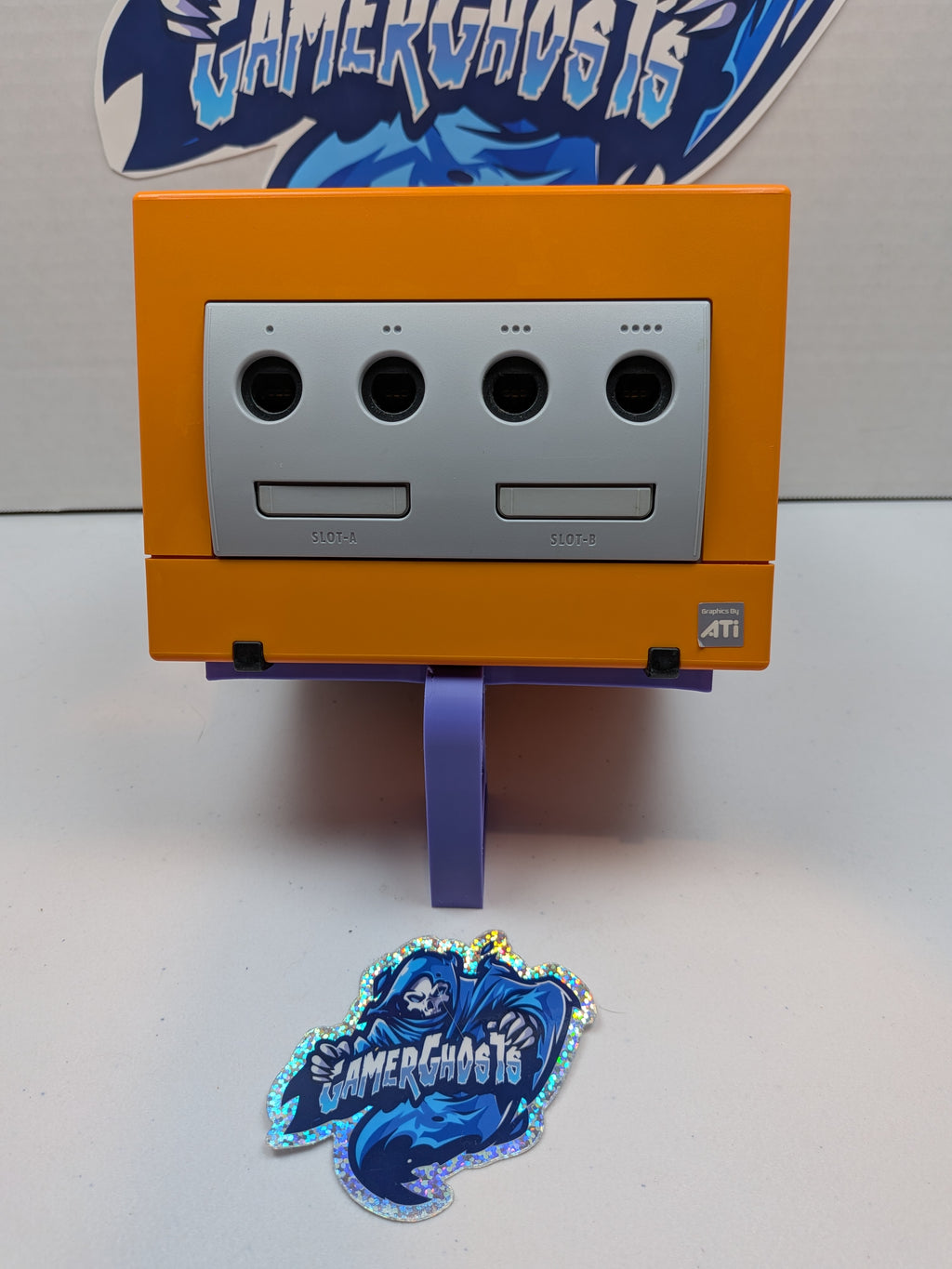 Nintendo Gamecube - Spice Orange - Noctua Fan Mod + PicoBoot Drive Delete + RGB LEDs