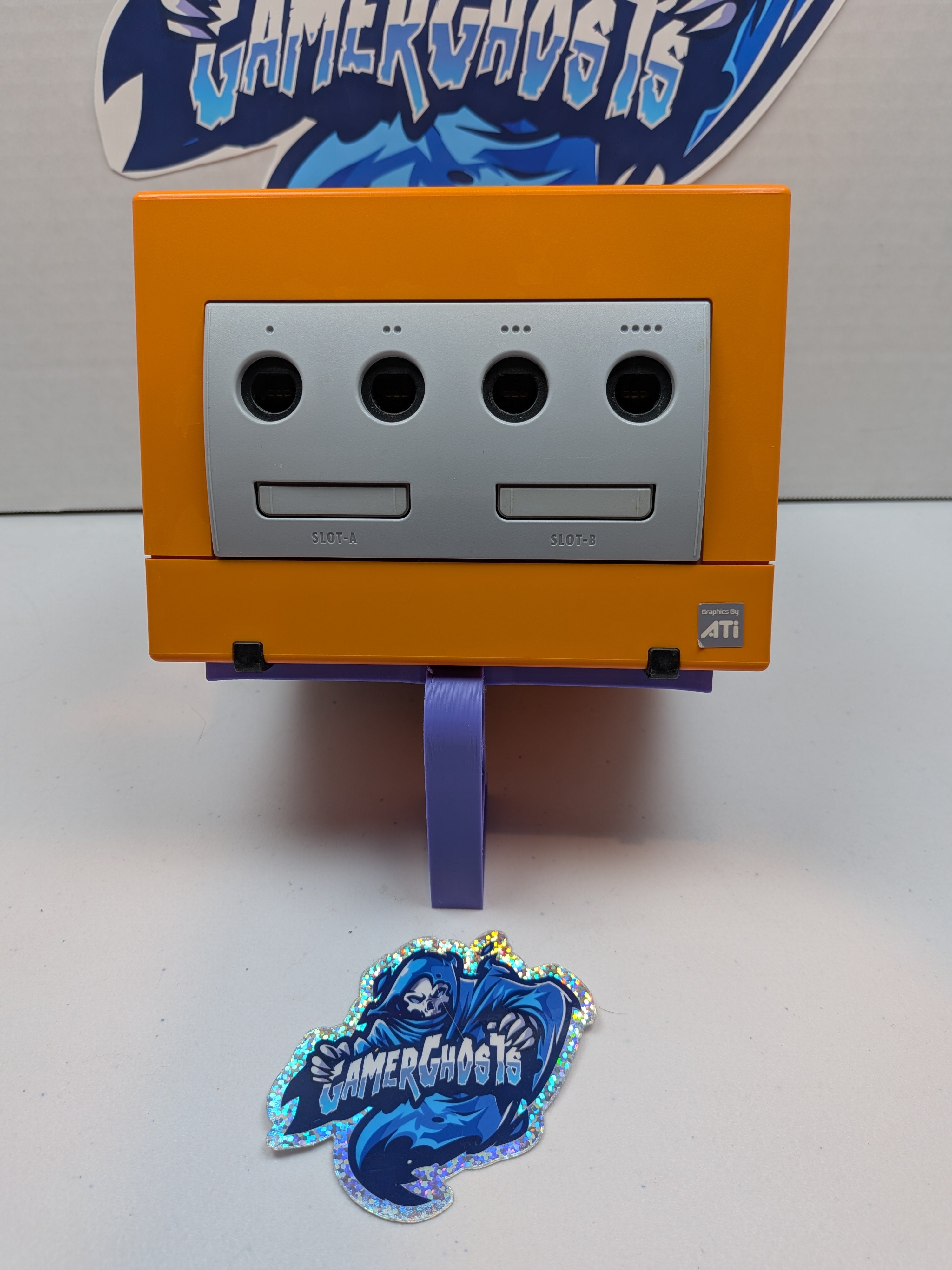 Nintendo Gamecube - Spice Orange - Noctua Fan Mod + PicoBoot Drive Delete + RGB LEDs