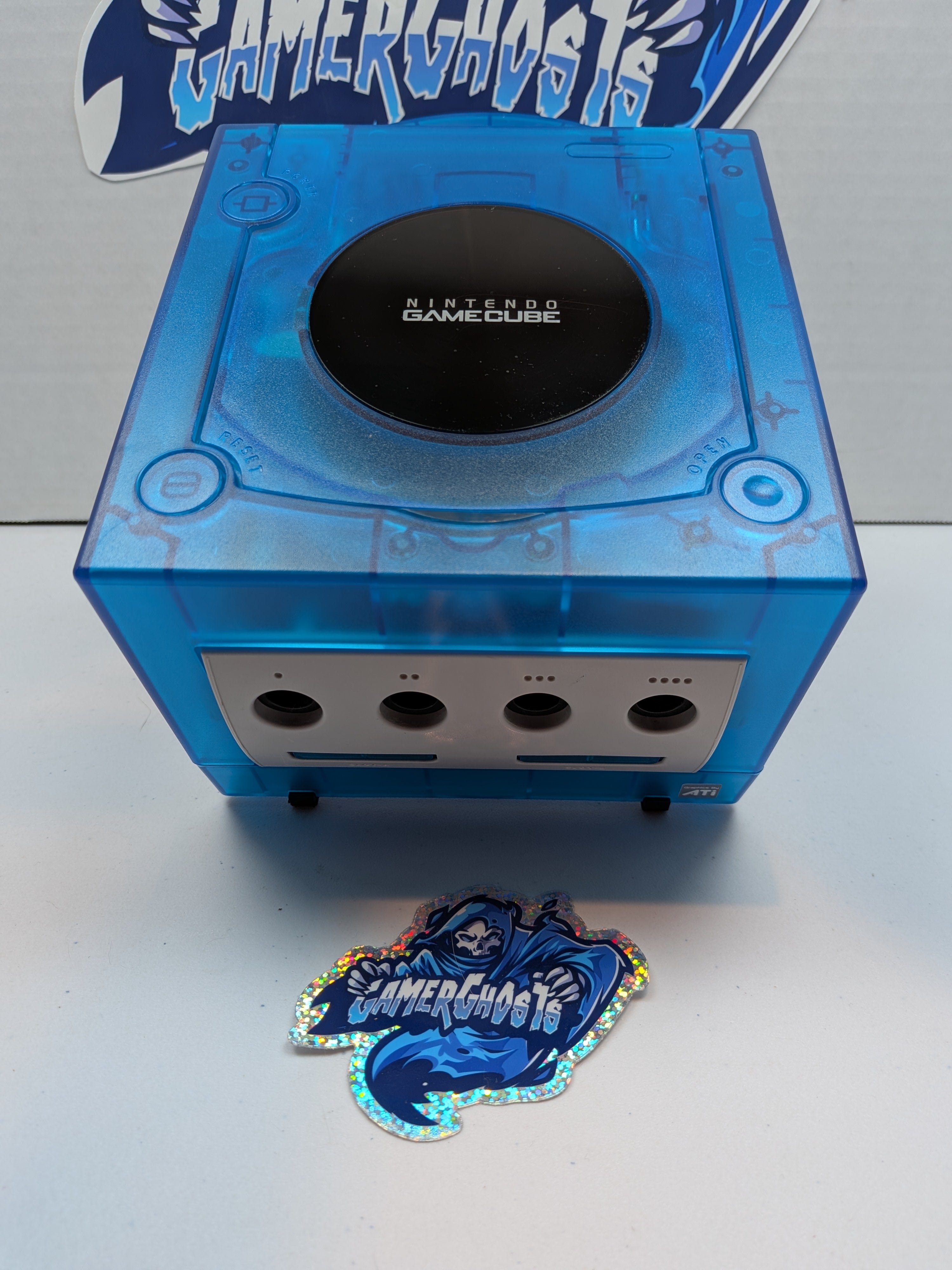 Nintendo Gamecube - Sky Blue - HDMI + Noctua Fan Mod + GCLoader + RGB LEDs