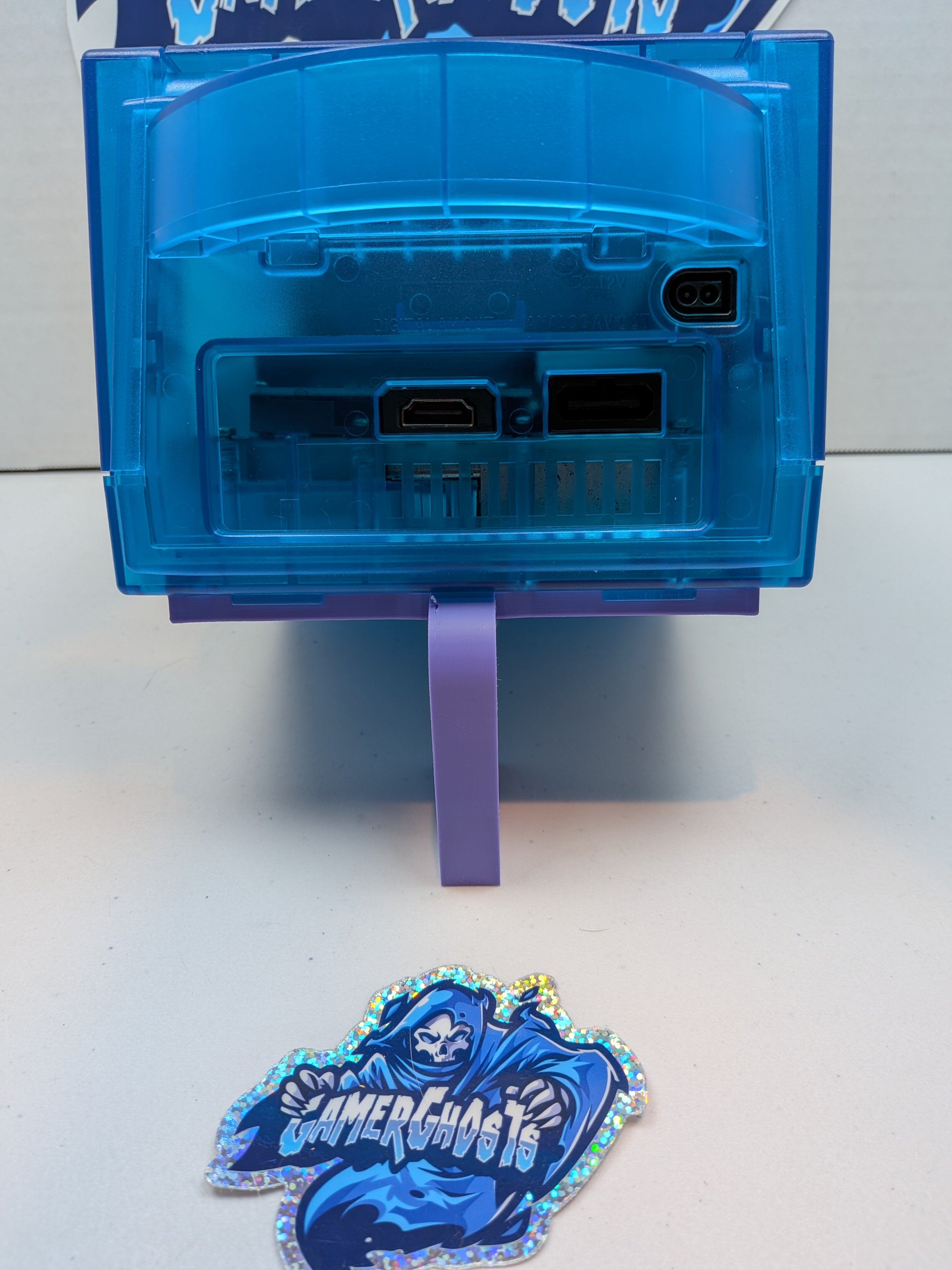 Nintendo Gamecube - Sky Blue - HDMI + Noctua Fan Mod + GCLoader + RGB LEDs