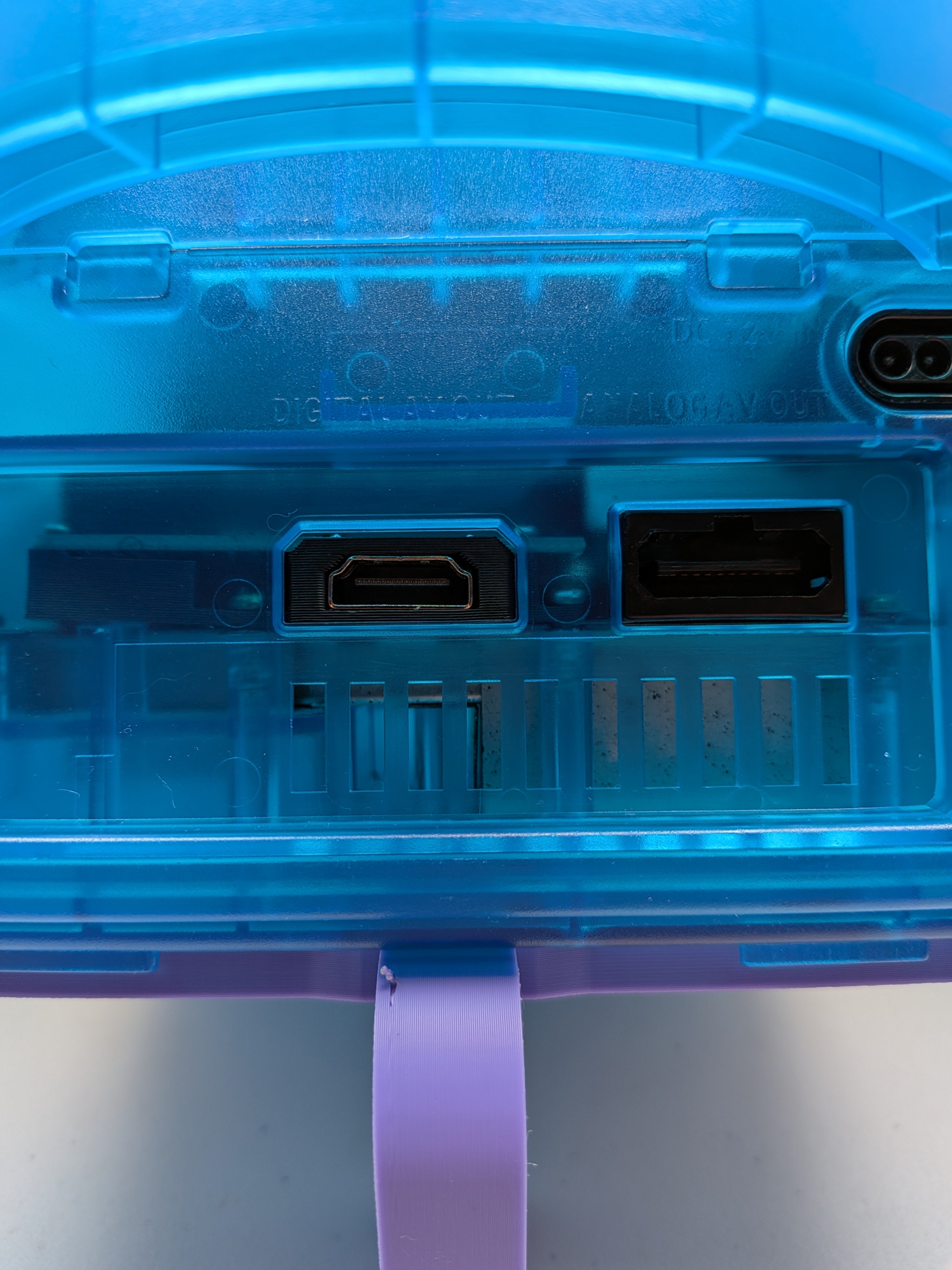 Nintendo Gamecube - Sky Blue - HDMI + Noctua Fan Mod + GCLoader + RGB LEDs