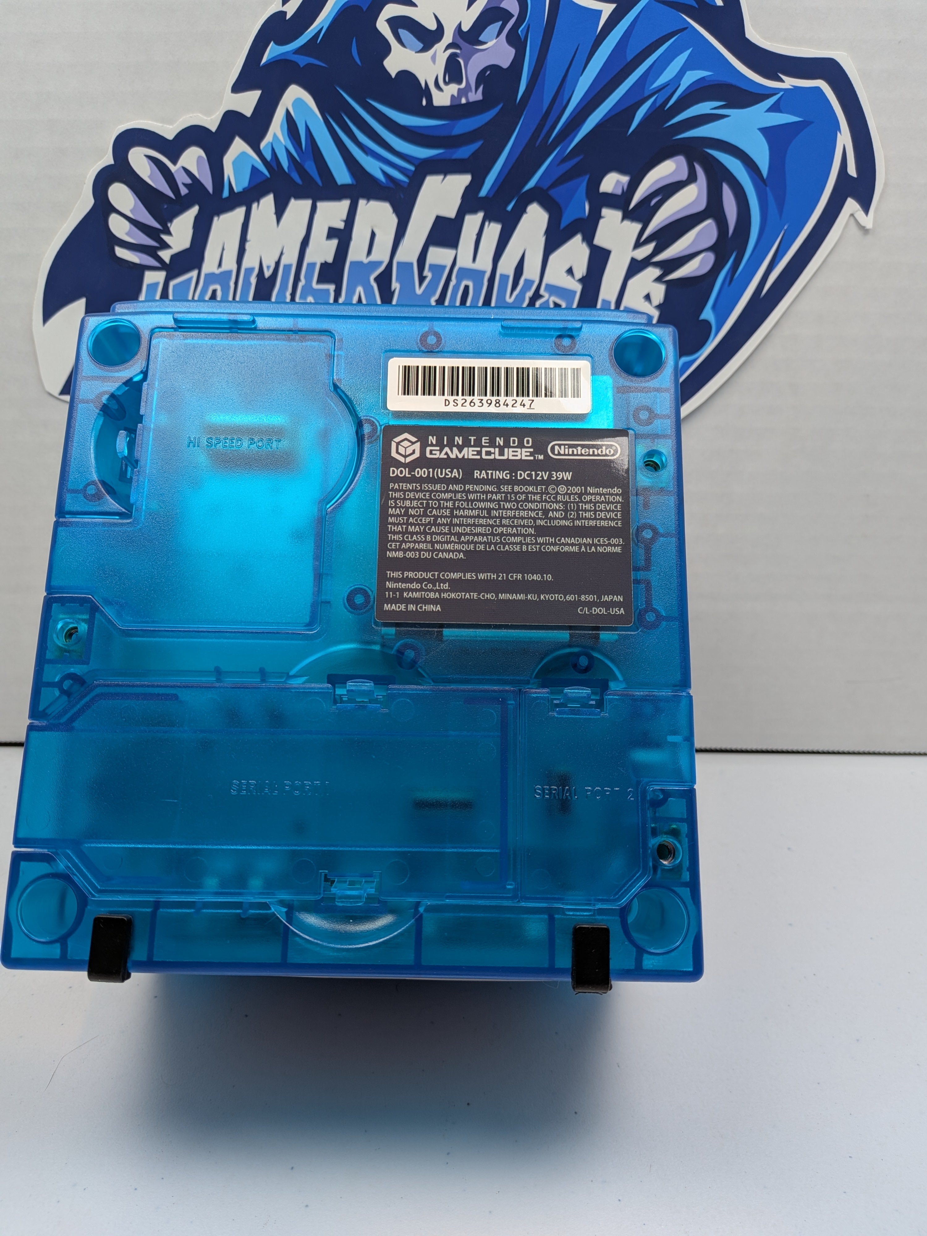 Nintendo Gamecube - Sky Blue - HDMI + Noctua Fan Mod + GCLoader + RGB LEDs