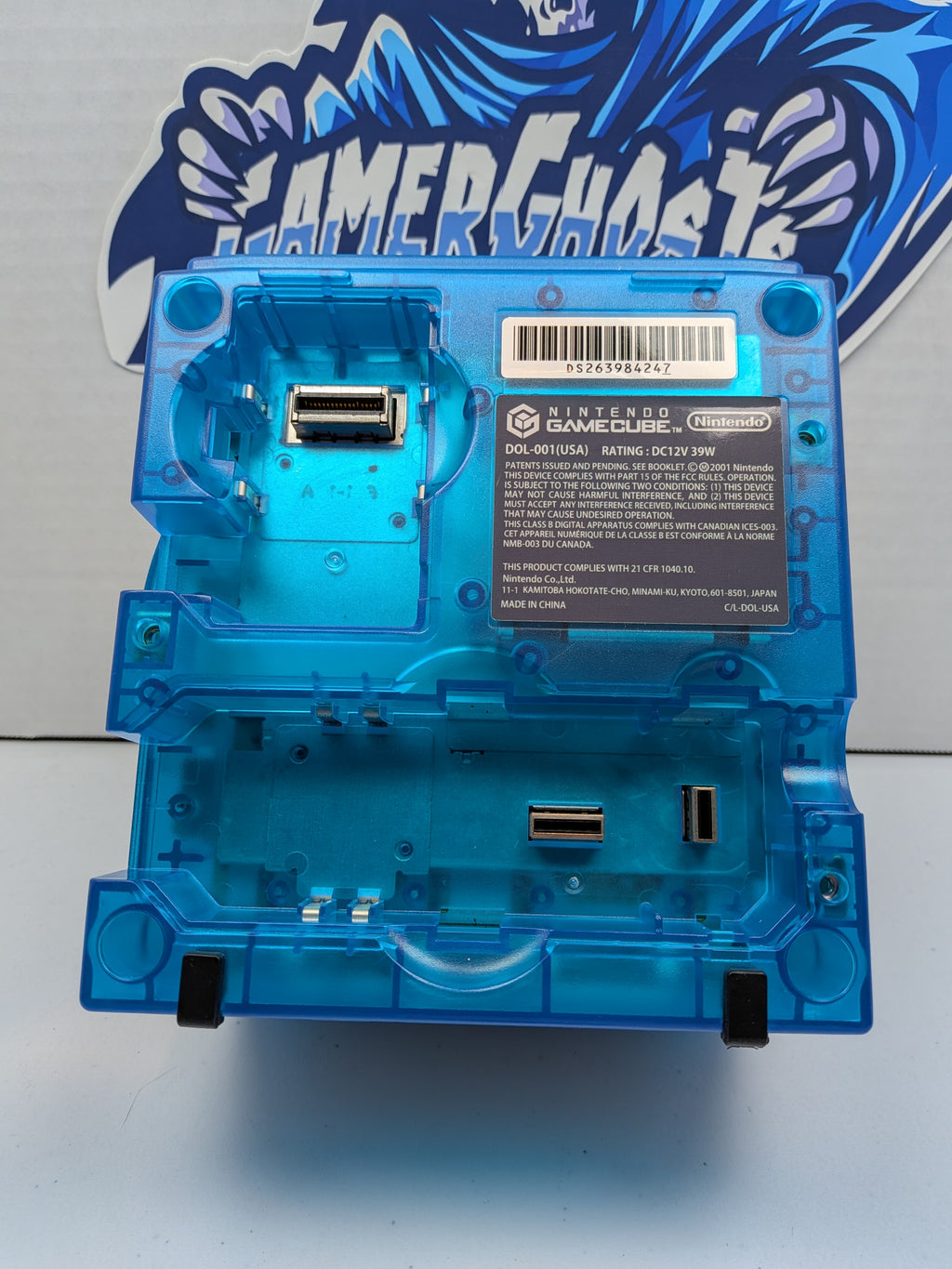 Nintendo Gamecube - Sky Blue - HDMI + Noctua Fan Mod + GCLoader + RGB LEDs