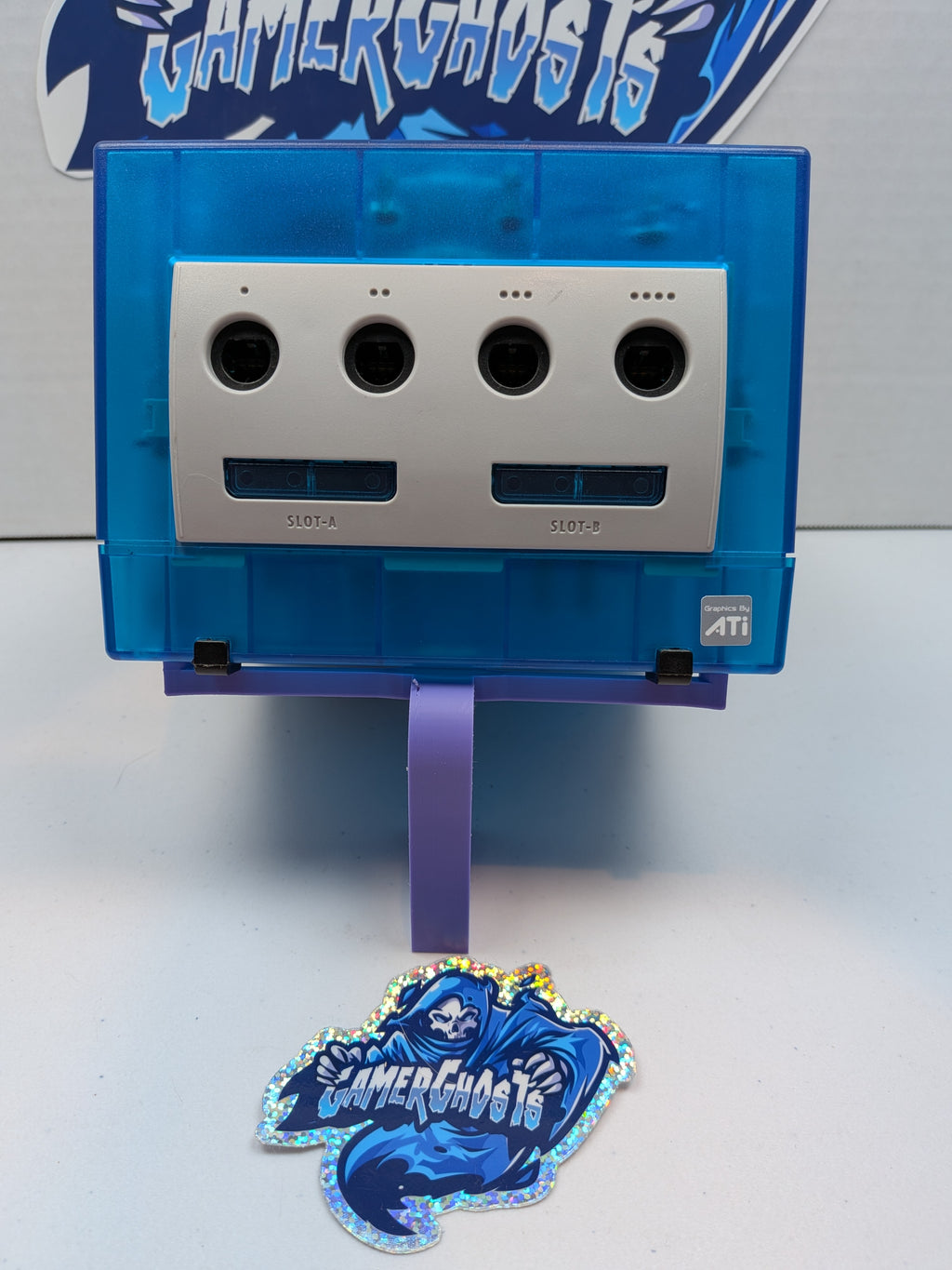 Nintendo Gamecube - Sky Blue - HDMI + Noctua Fan Mod + GCLoader + RGB LEDs