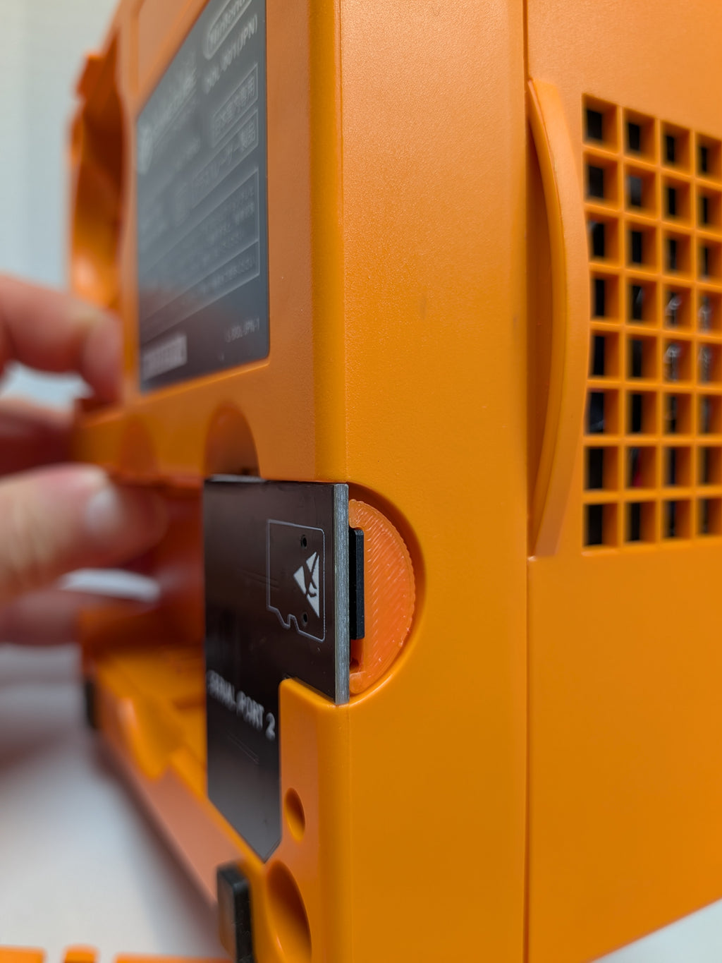 Nintendo Gamecube + GB Player - Spice / Orange - HDMI + Fan Mod + KunaiGC IPL + Drive Delete + RGB LEDs (Copy)