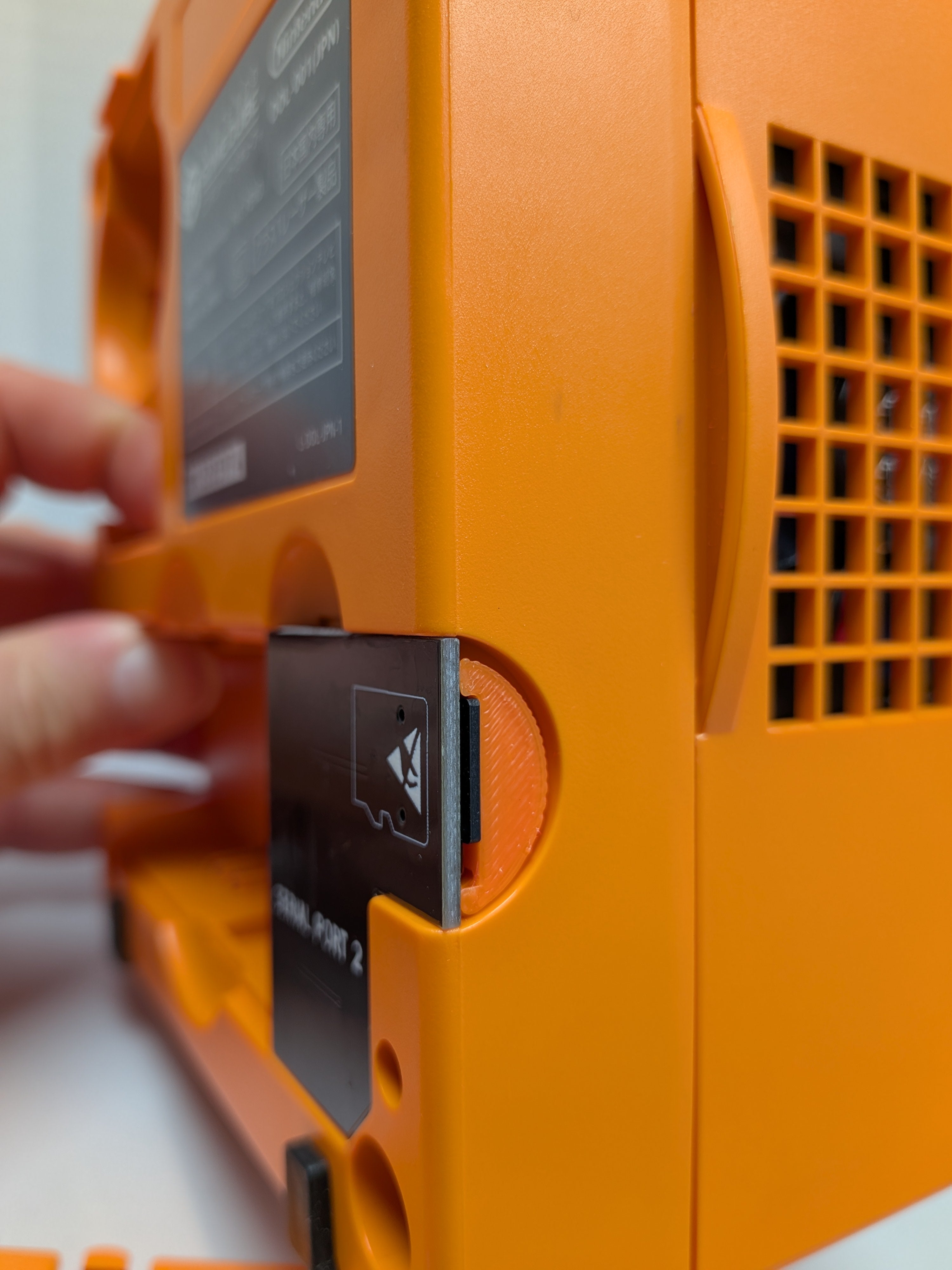 Nintendo Gamecube + GB Player - Spice / Orange - HDMI + Fan Mod + KunaiGC IPL + Drive Delete + RGB LEDs (Copy)