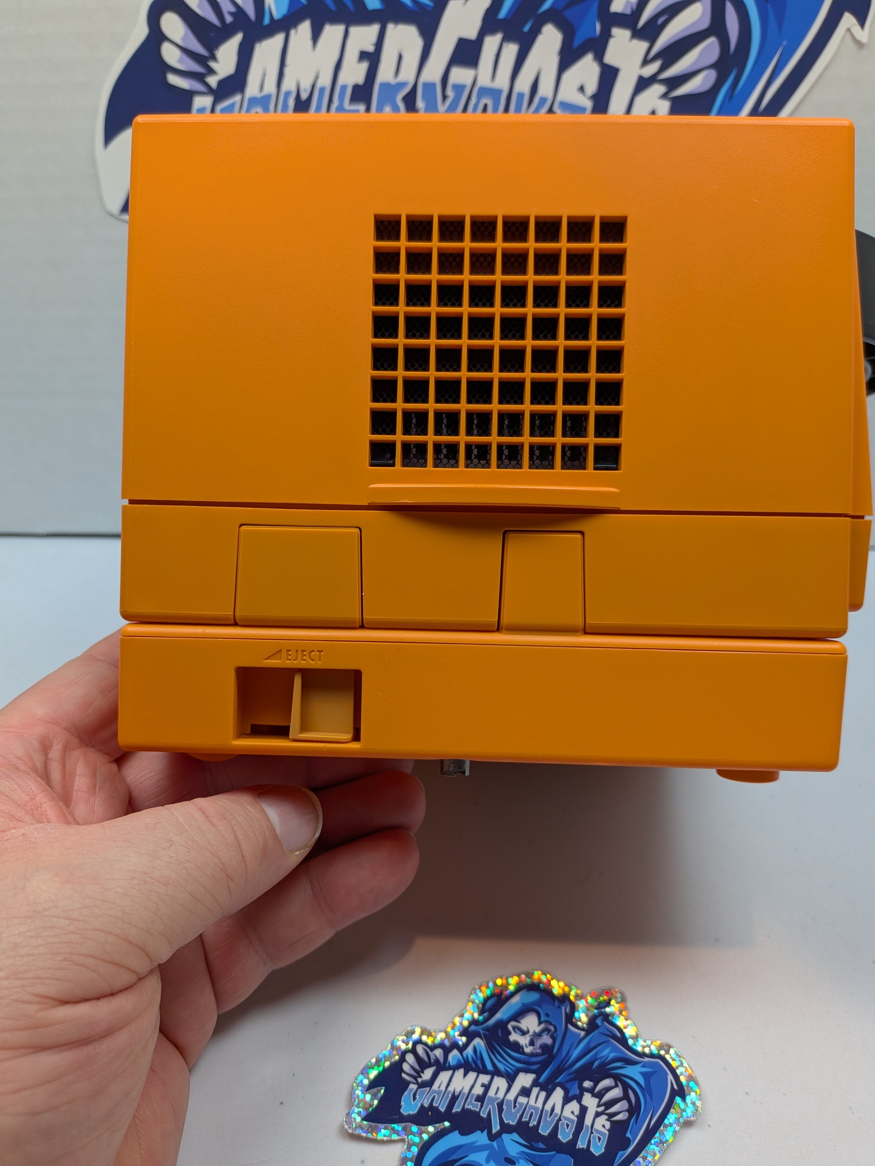 Nintendo Gamecube + GB Player - Spice / Orange - HDMI + Fan Mod + KunaiGC IPL + Drive Delete + RGB LEDs (Copy)