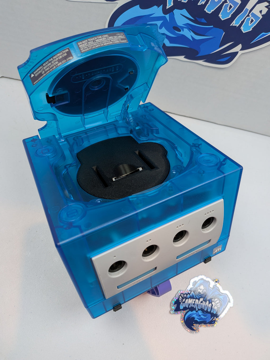Nintendo Gamecube - Sky Blue - HDMI + Noctua Fan Mod + GCLoader + RGB LEDs