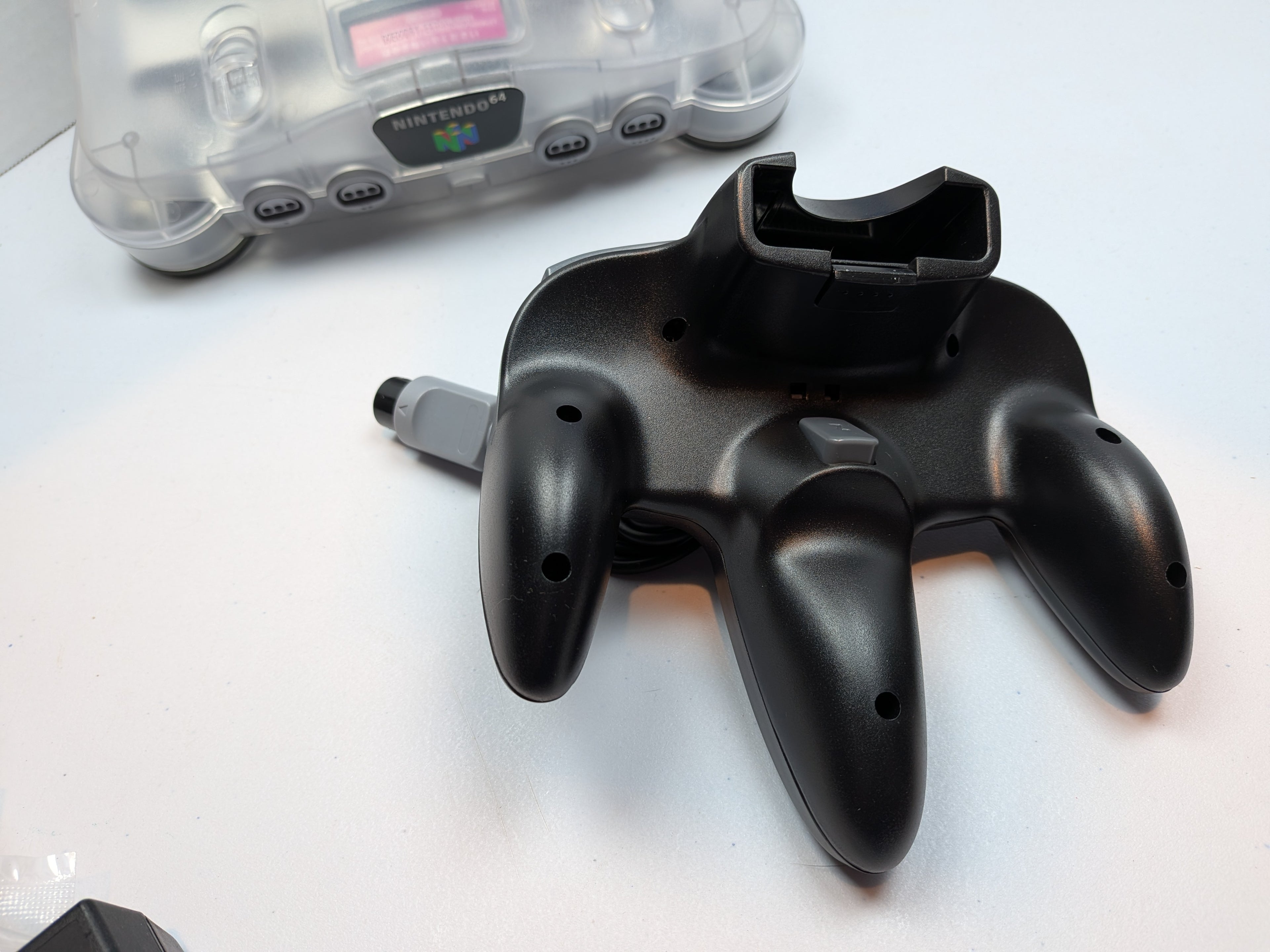 Nintendo 64 N64 Console - Crystal Clear Transparent White + RGB (Deblur/IGR) Mod