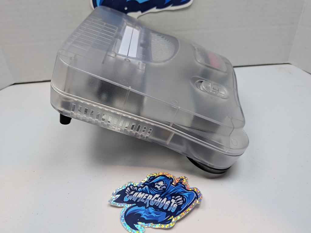 Nintendo 64 N64 Console - Crystal Clear Transparent White + RGB (Deblur/IGR) Mod