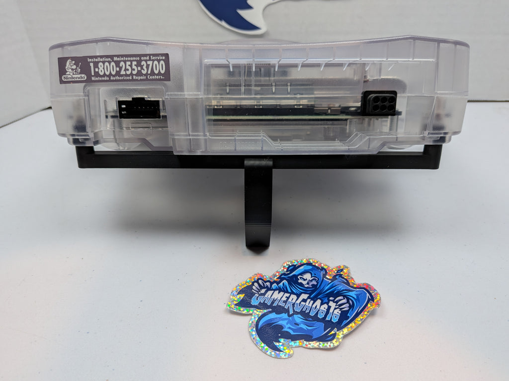 Nintendo 64 N64 Console - Crystal Clear Transparent White + RGB (Deblur/IGR) Mod