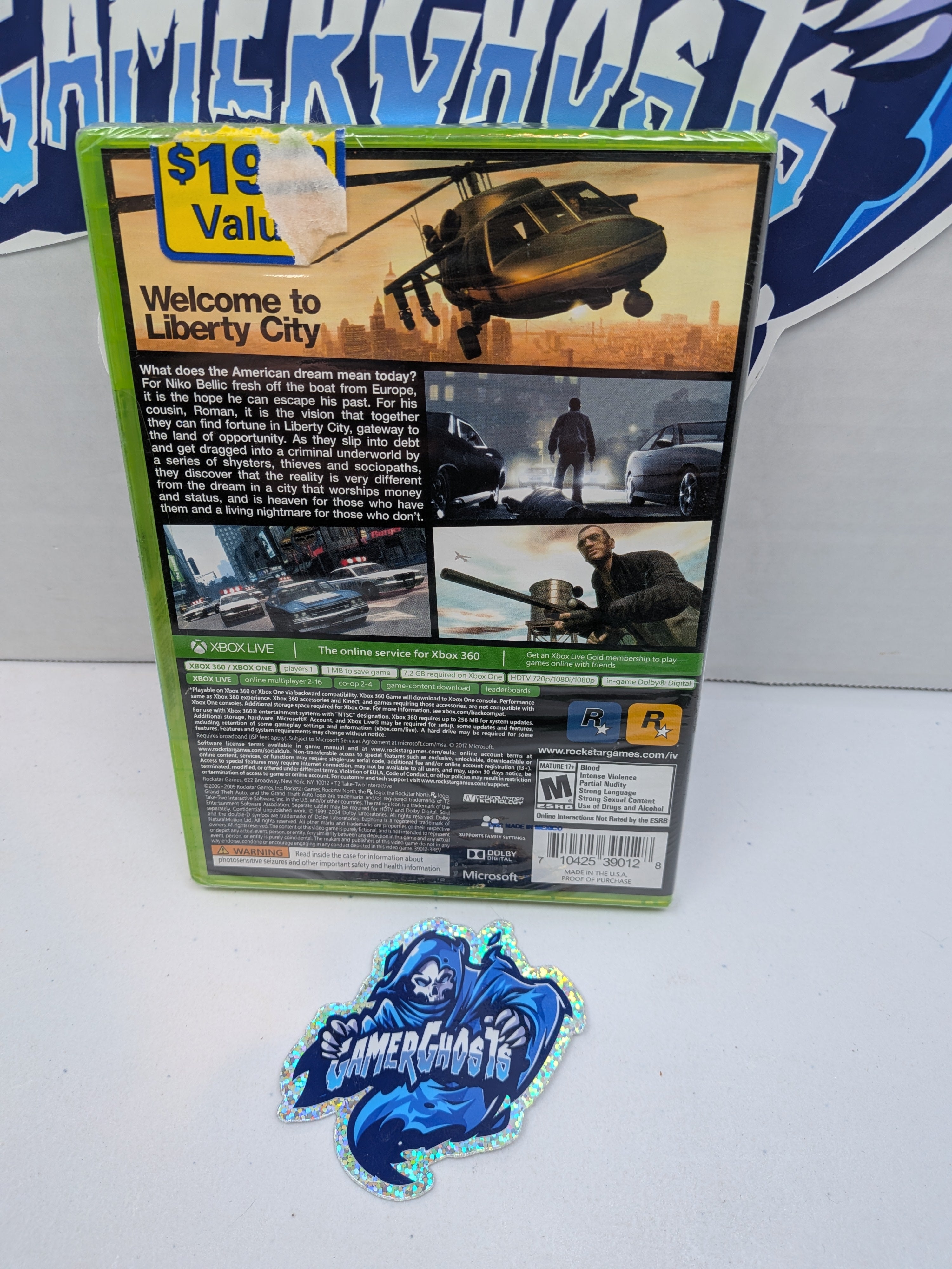 Grand Theft Auto IV (Tallbox) - [Xbox 360 and Xbox One] - Sealed