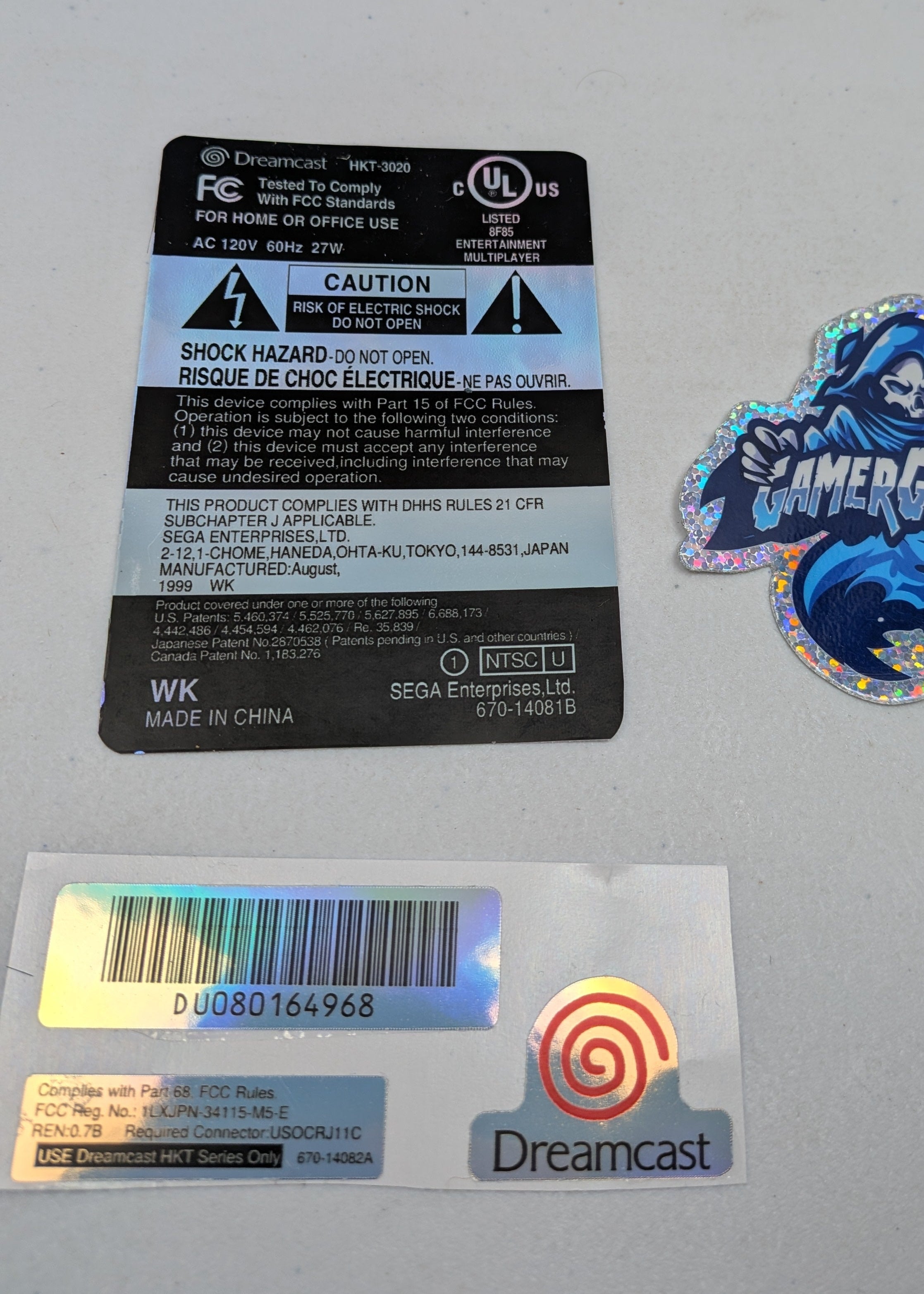 Sega Dreamcast Replacement Labels Label