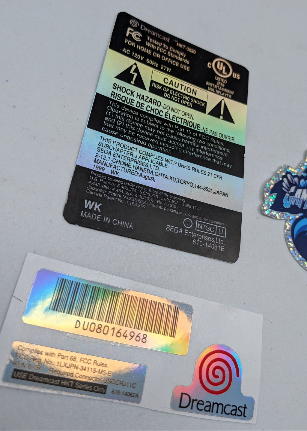 Sega Dreamcast Replacement Labels Label