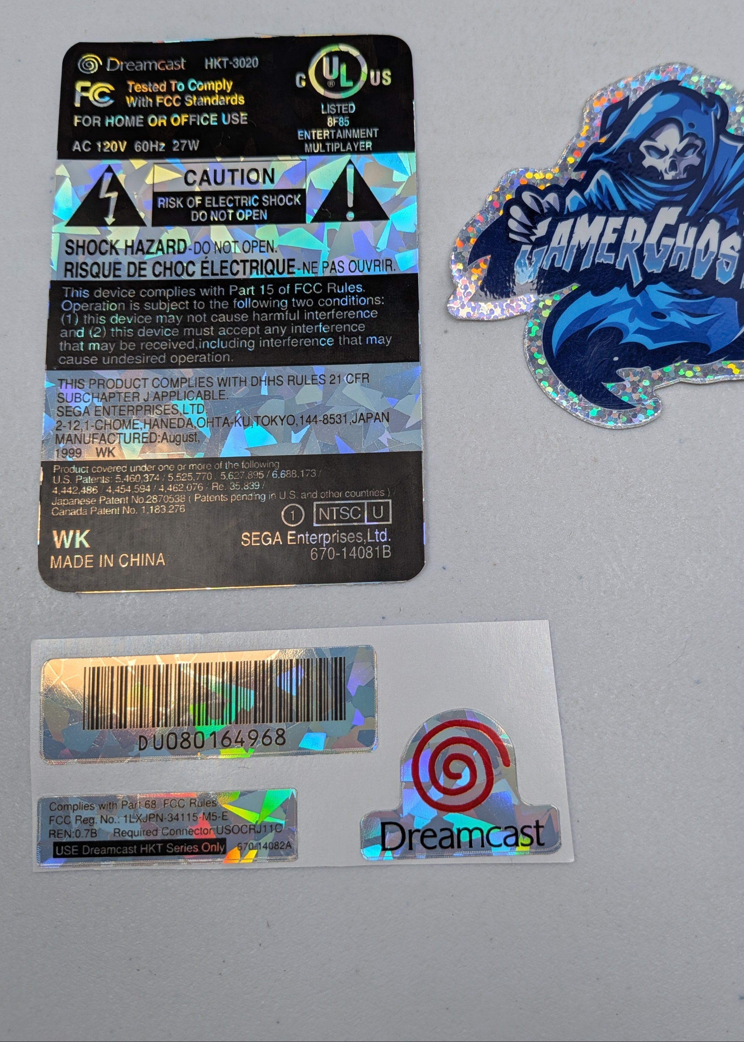 Sega Dreamcast Replacement Labels Label