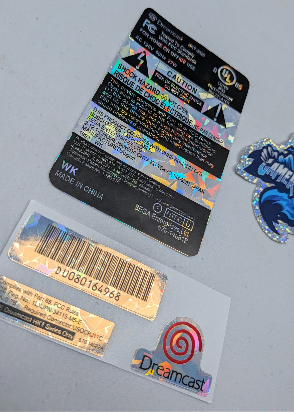 Sega Dreamcast Replacement Labels Label