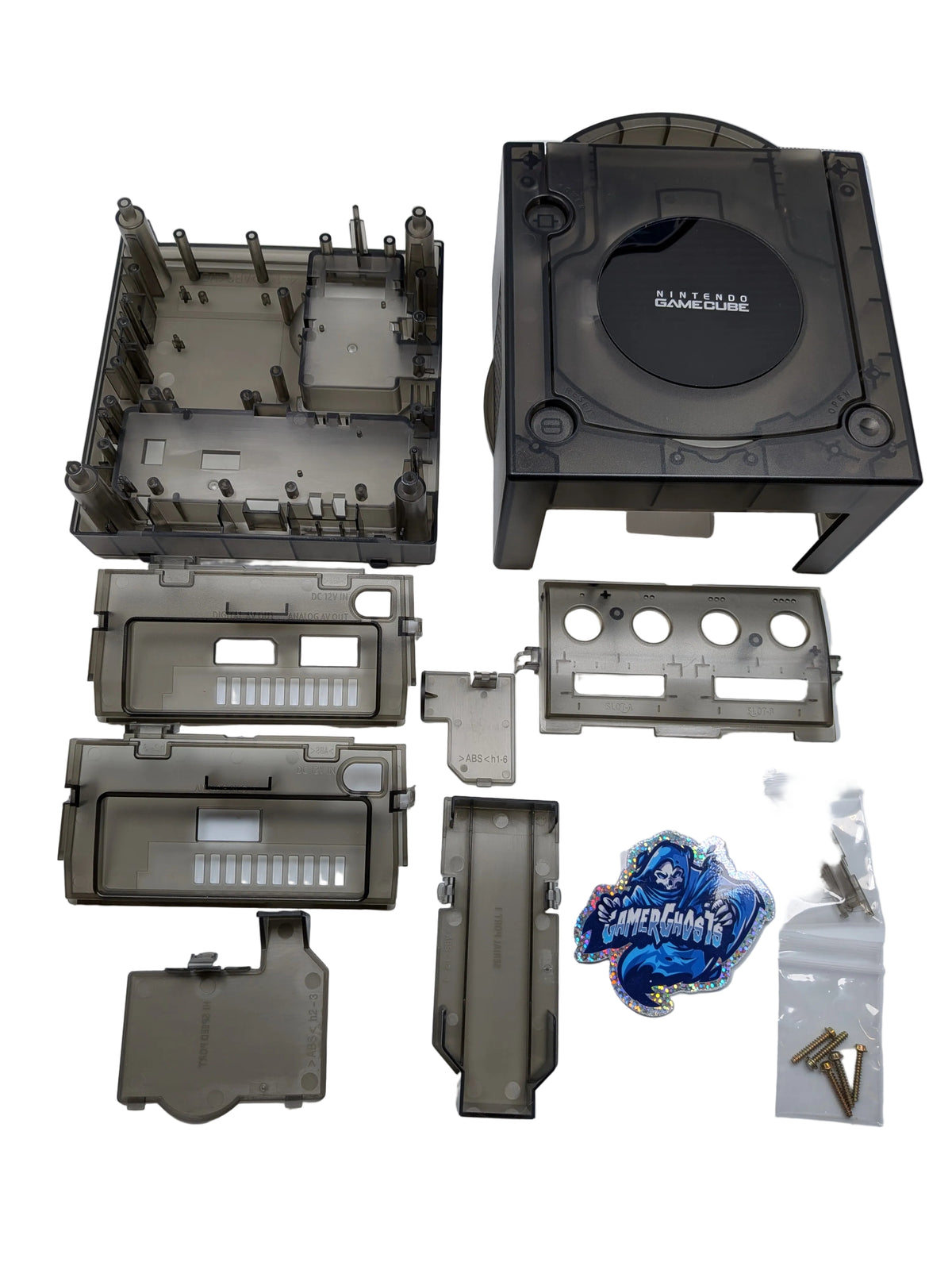 Nintendo GameCube Replacement Shell - Transparent Black