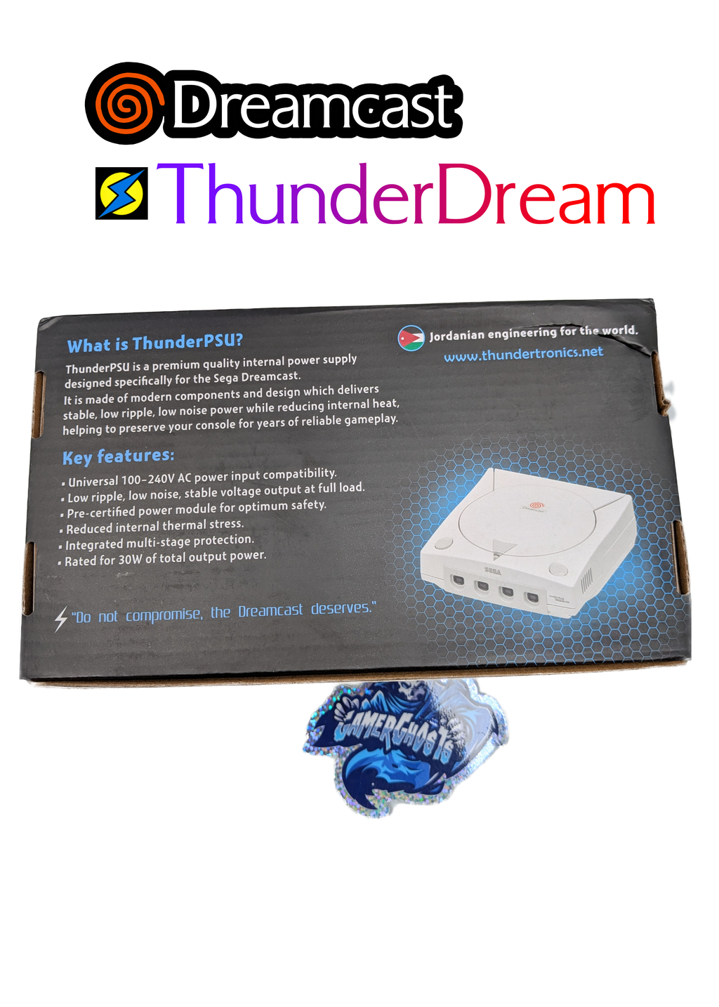 Thundertronics Sega Dreamcast ThunderDream Premium Power Supply