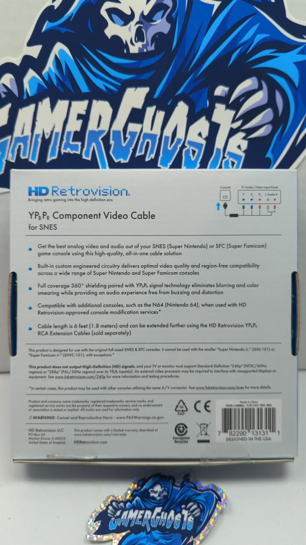 HDRetrovision YPbPr Component Cables for SNES and RGB Modded N64 / Gamecube