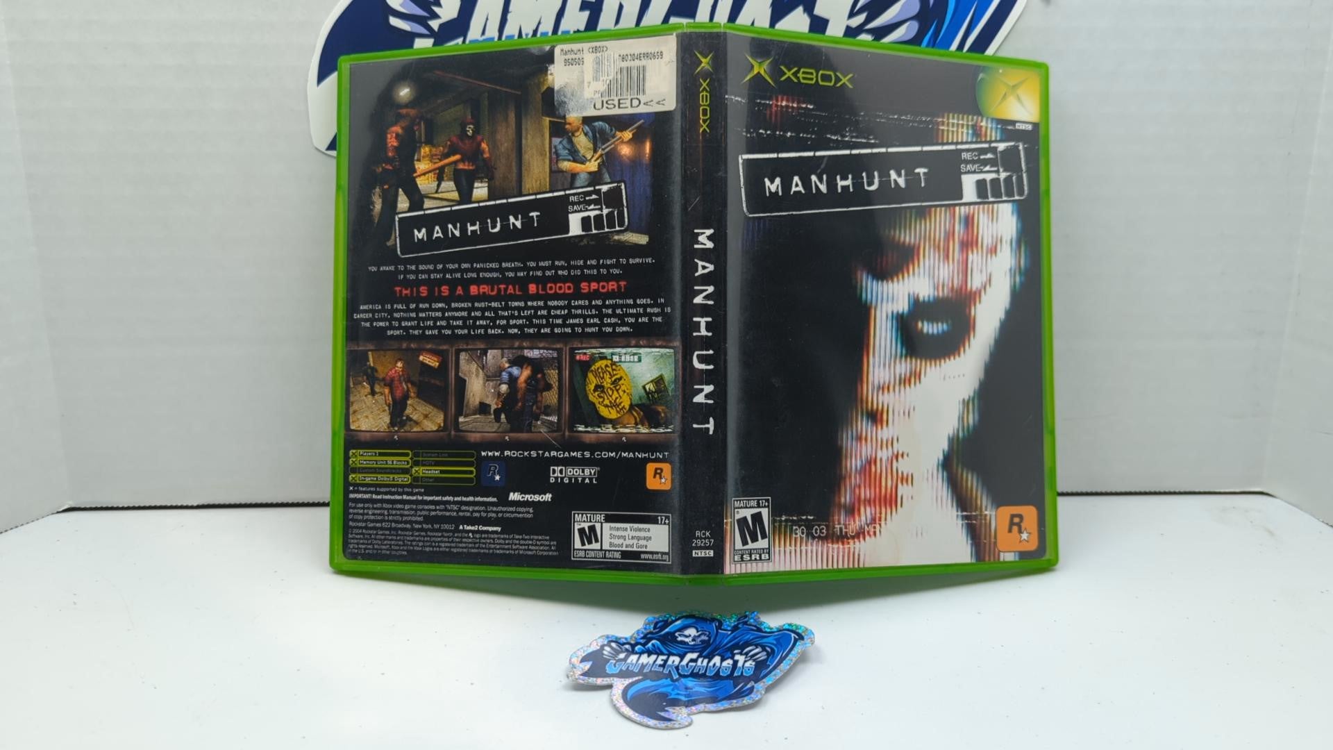 Manhunt - Case and Cover - NO GAME [Orginal Xbox]